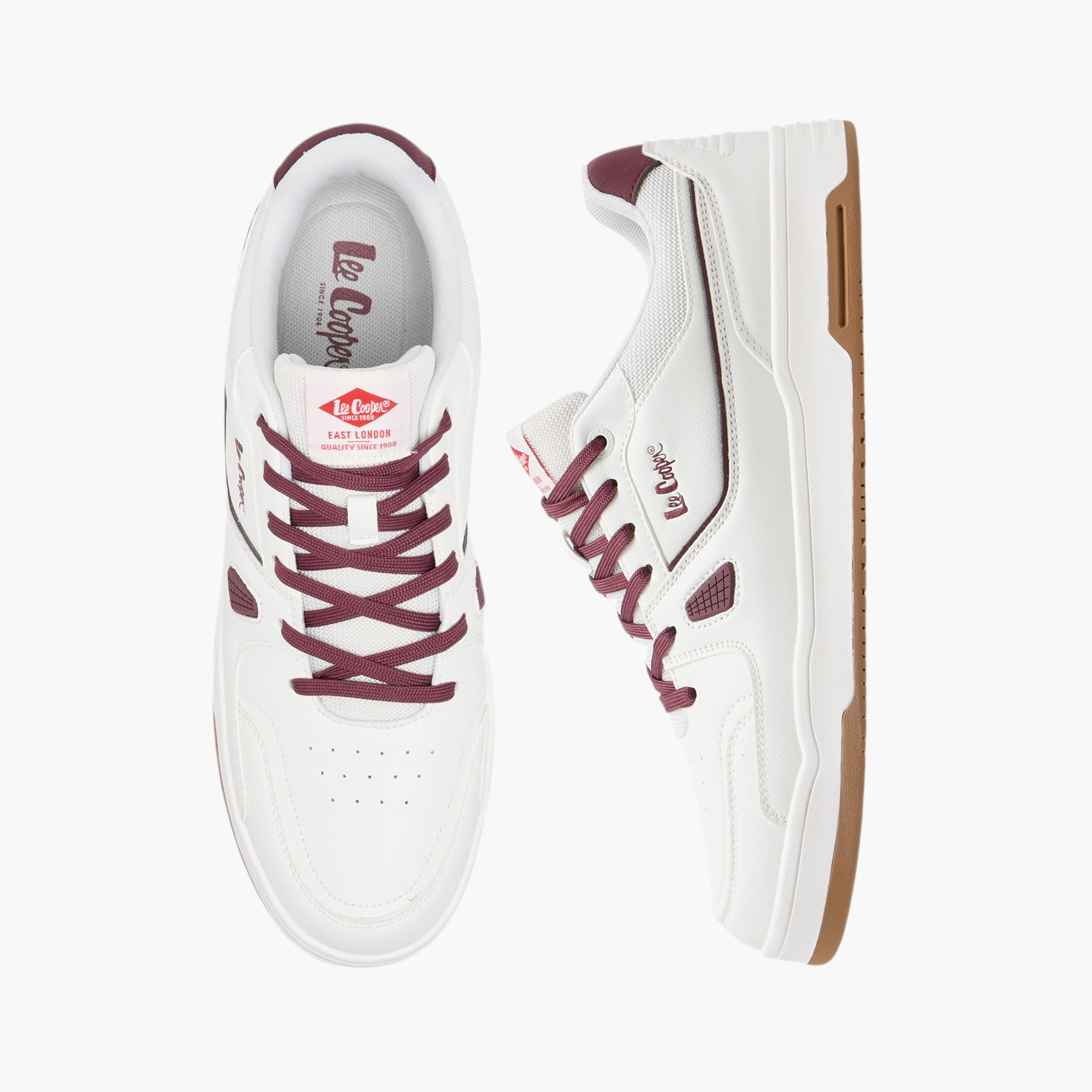 Lee Cooper Men's Panelled Lace-Up Sneakers-men-shoes-sneakers-image-1