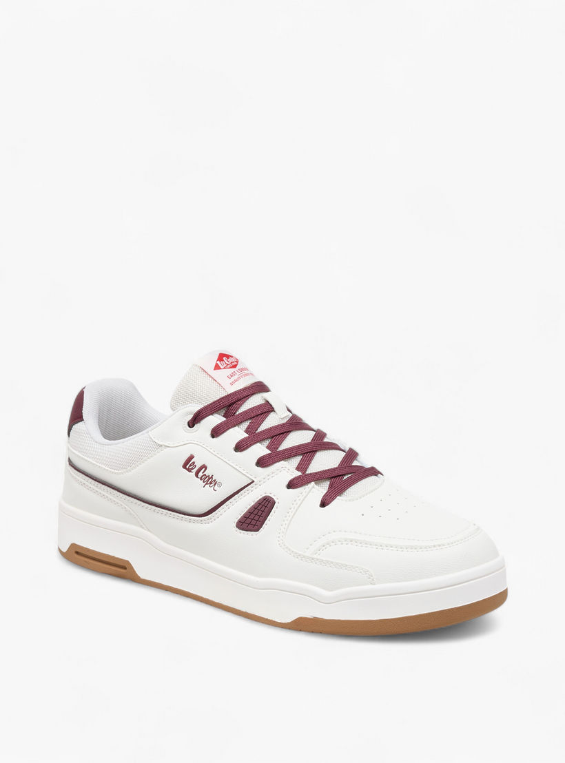 Lee Cooper Men's Panelled Lace-Up Sneakers-men-shoes-sneakers-image-3