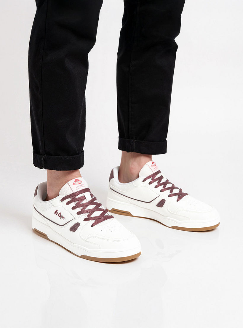 Lee Cooper Men's Panelled Lace-Up Sneakers-men-shoes-sneakers-image-2