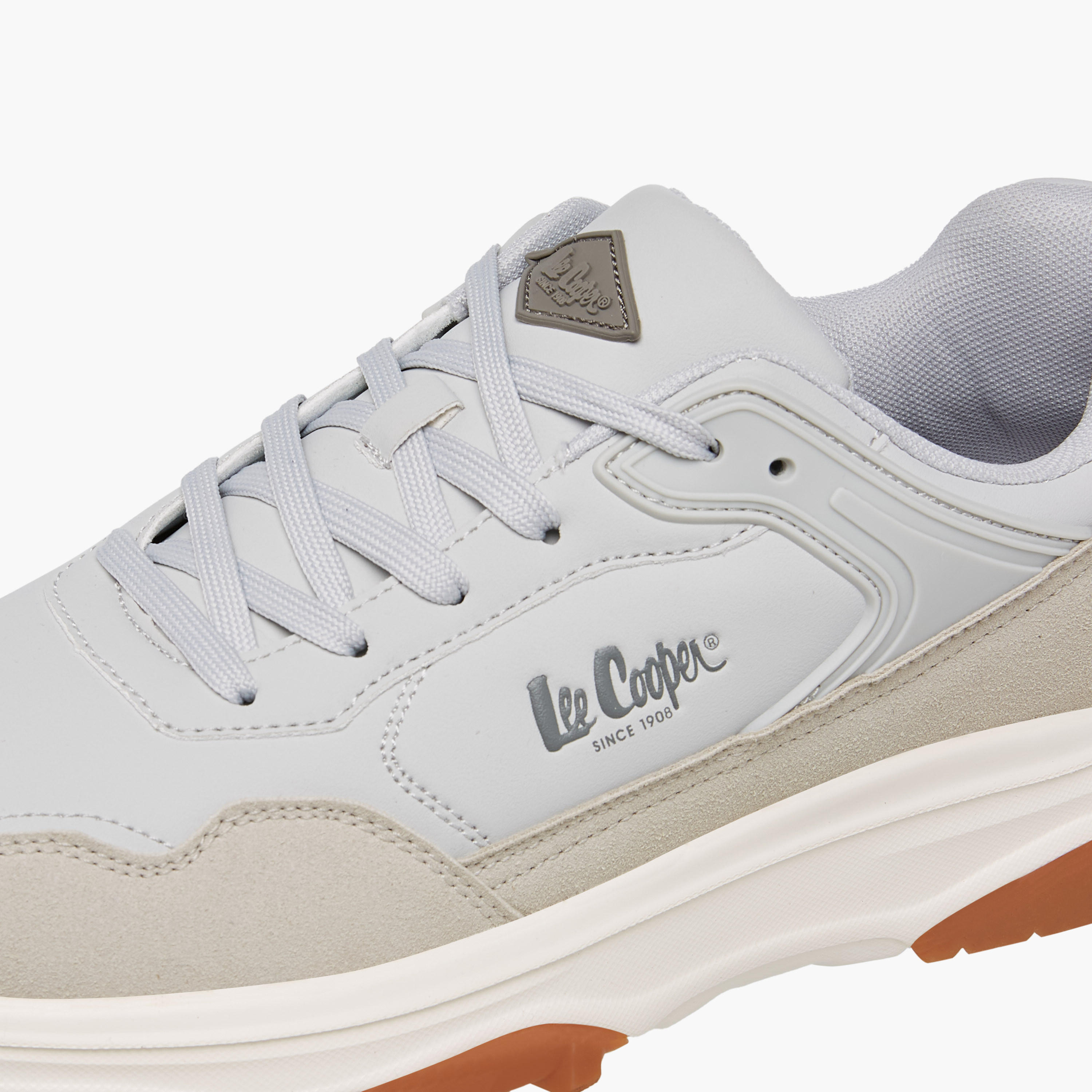 Lee Cooper Men's Colourblock Lace-Up Sneakers-men-shoes-sneakers-image-4