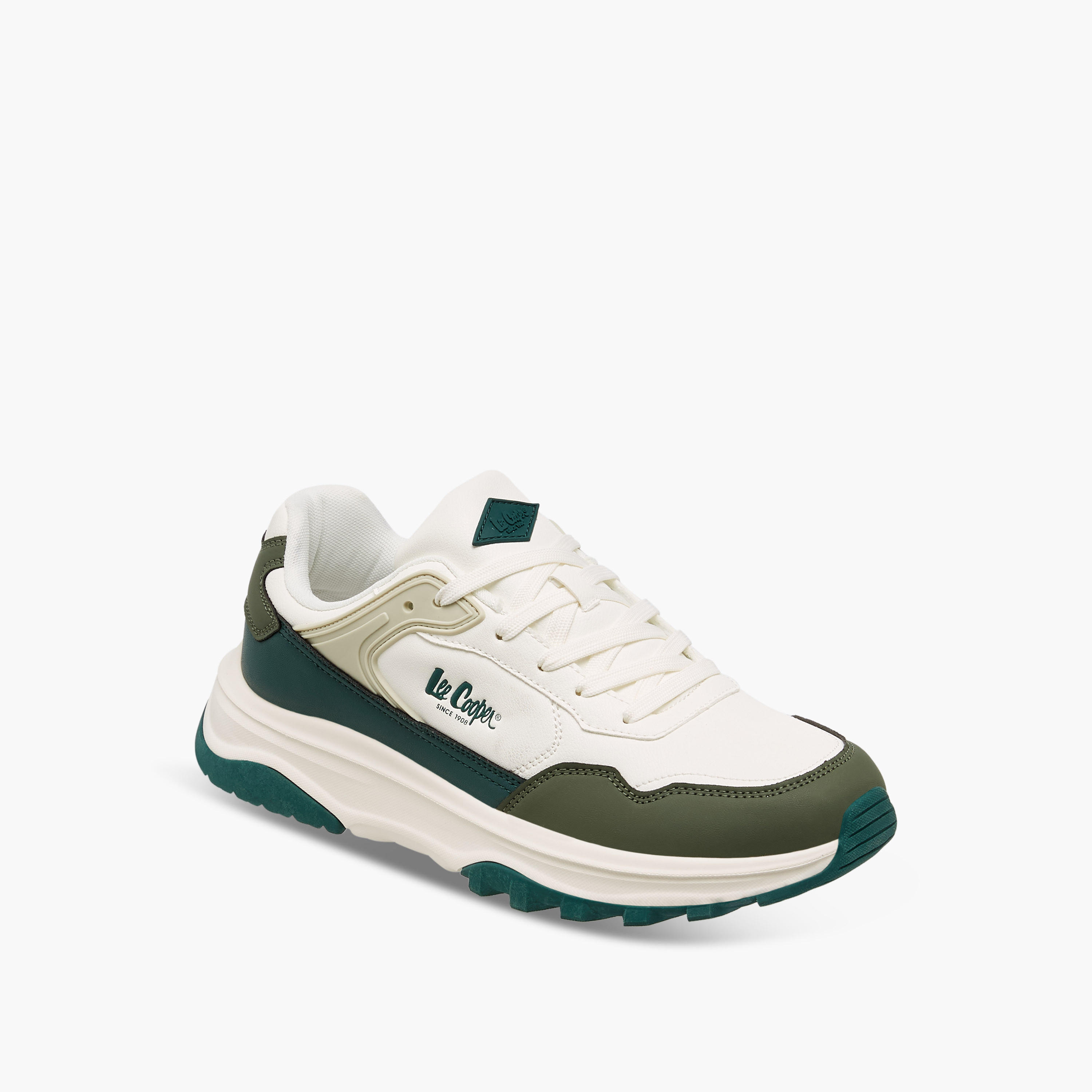 Lee Cooper Men's Colourblock Lace-Up Sneakers-men-shoes-sneakers-image-2