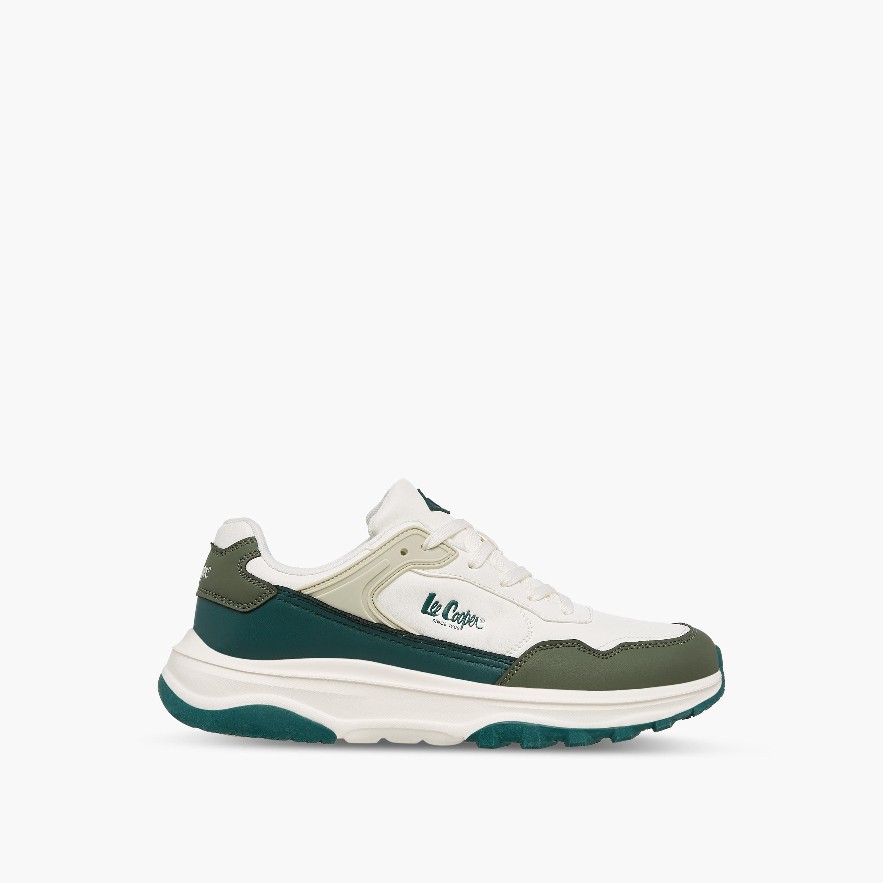 Lee Cooper Men's Colourblock Lace-Up Sneakers-men-shoes-sneakers-image-3