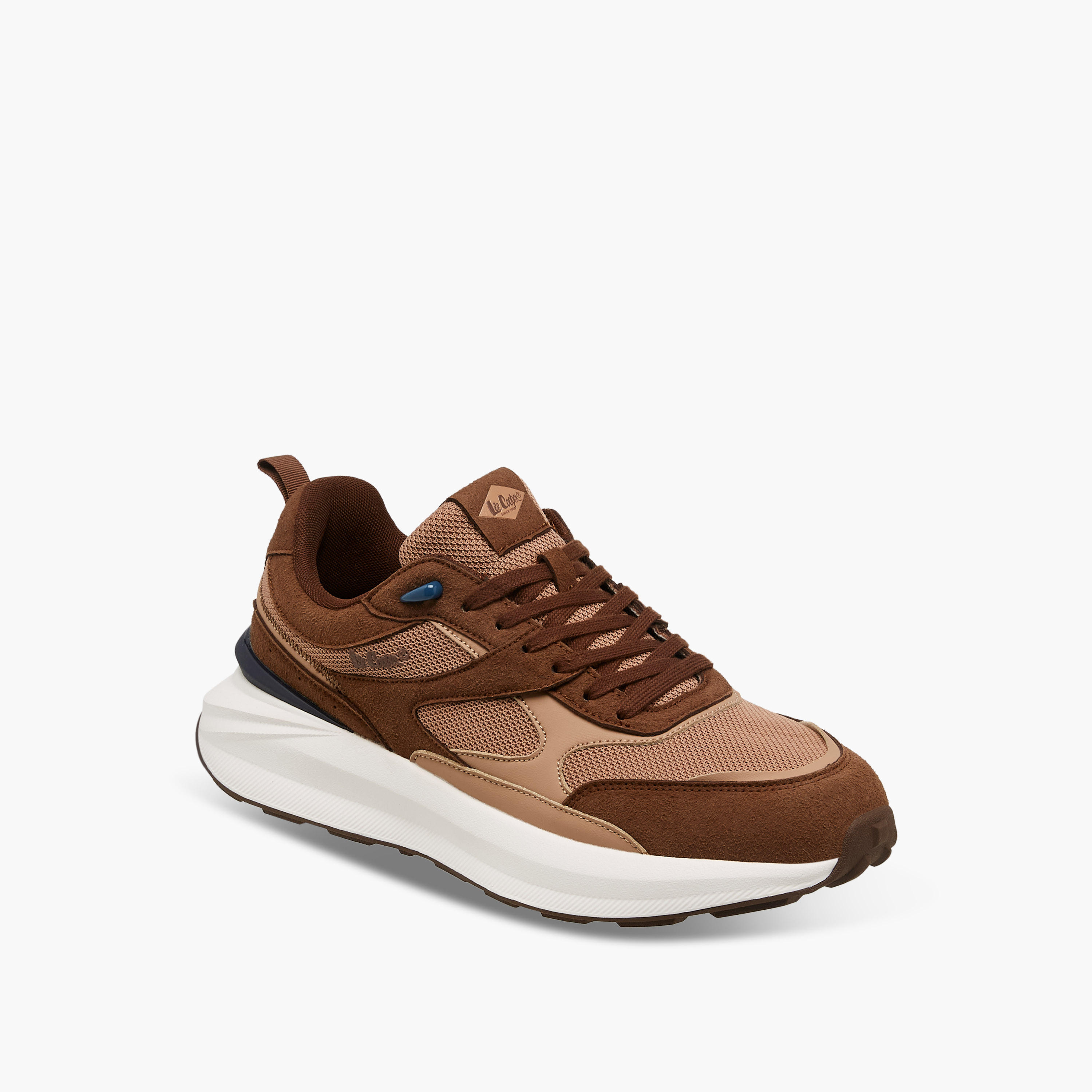 Lee Cooper Men's Colourblock Lace-Up Sneakers-men-shoes-sneakers-image-2
