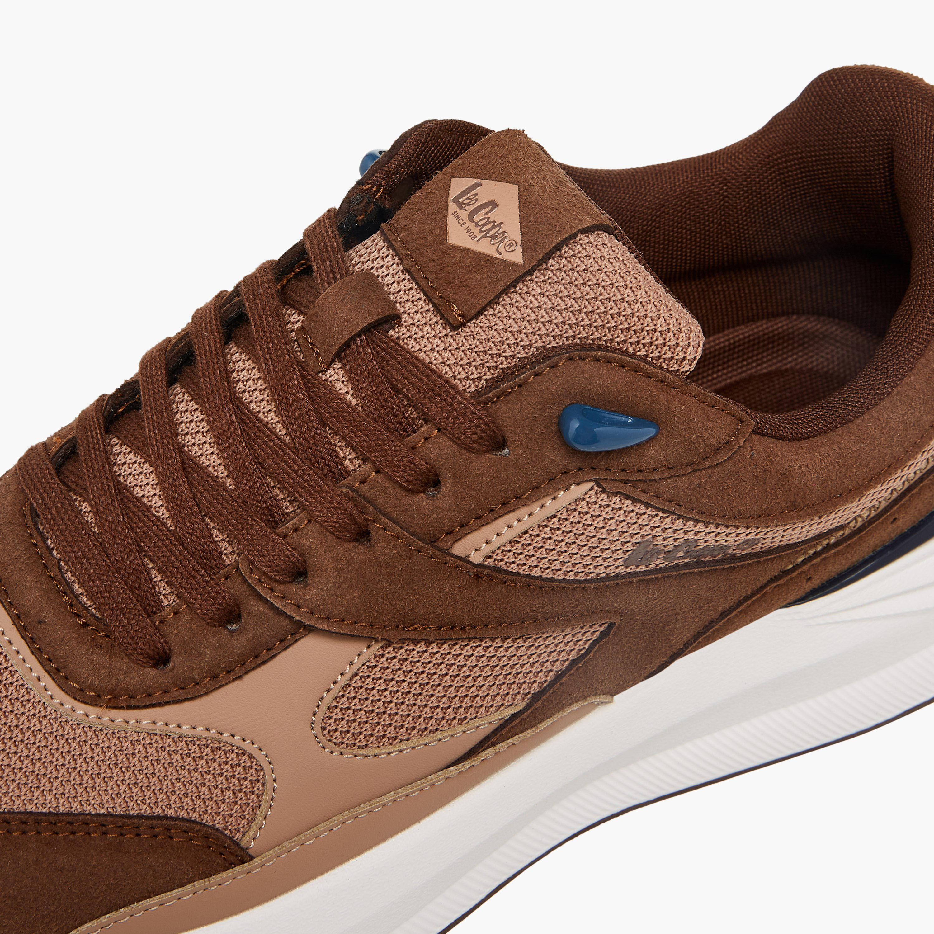 Lee Cooper Men's Colourblock Lace-Up Sneakers-men-shoes-sneakers-image-4