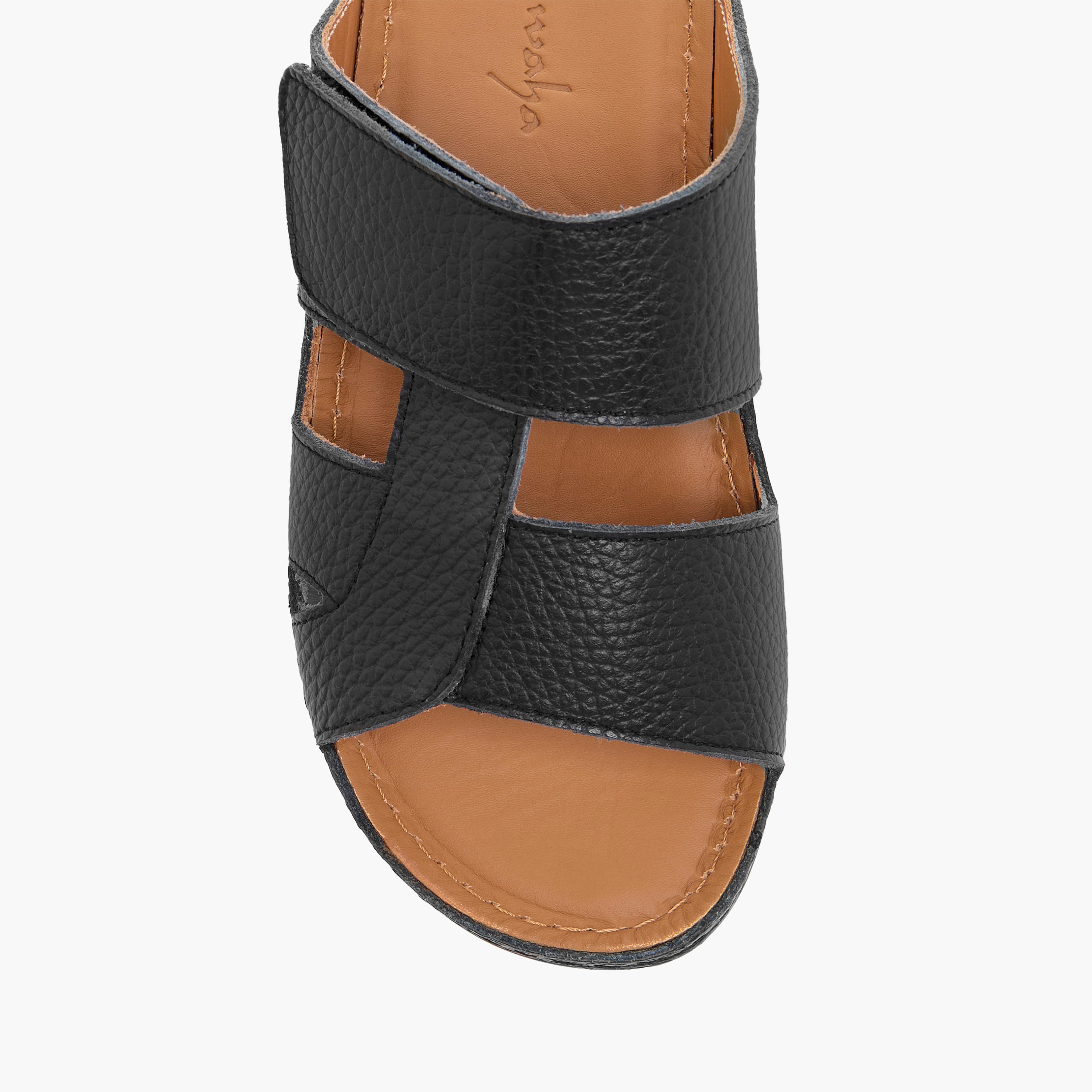 Al Waha Textured Slip-On Arabic Sandals-boys-shoes-sandals-image-3