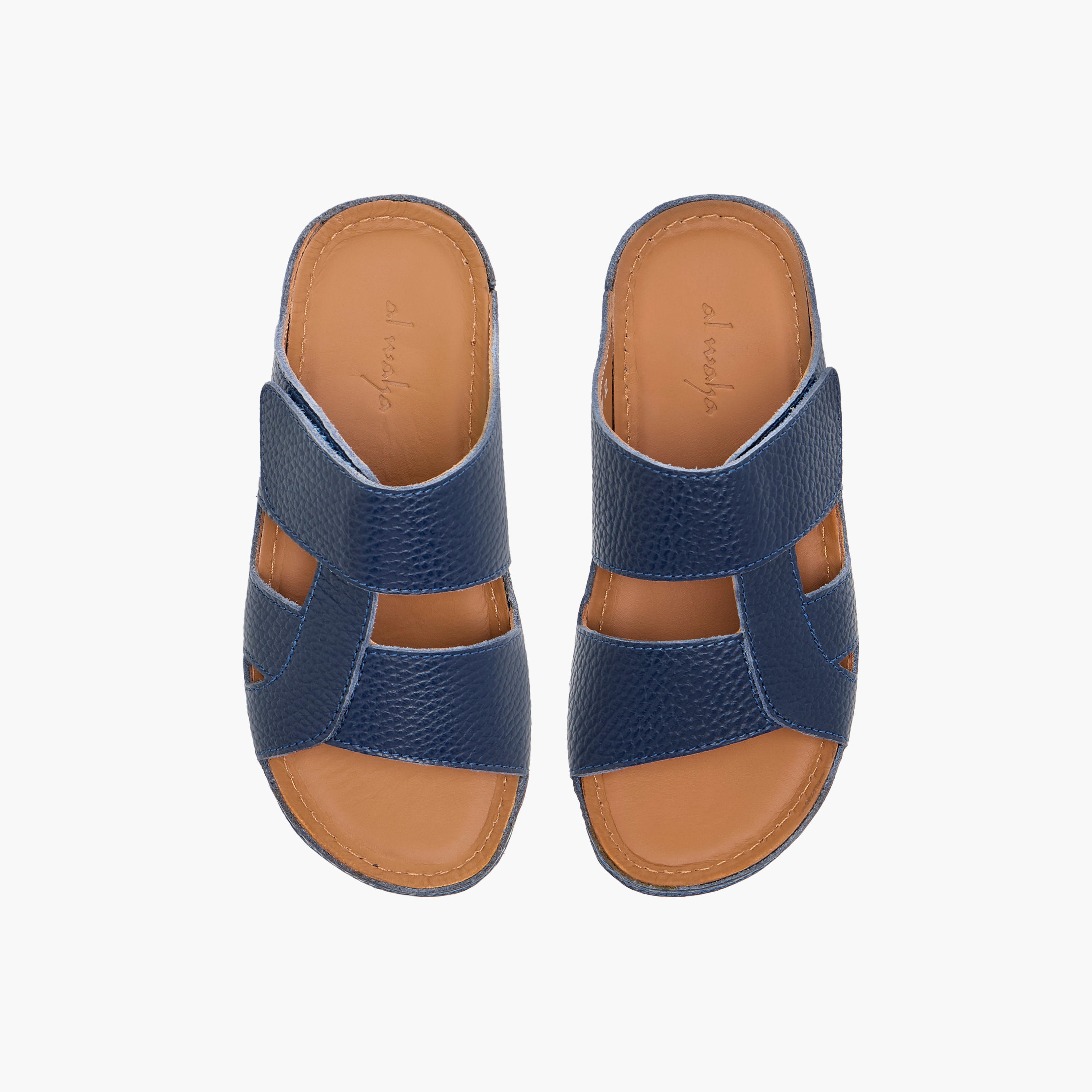 Al Waha Textured Slip-On Arabic Sandals-boys-shoes-sandals-image-1