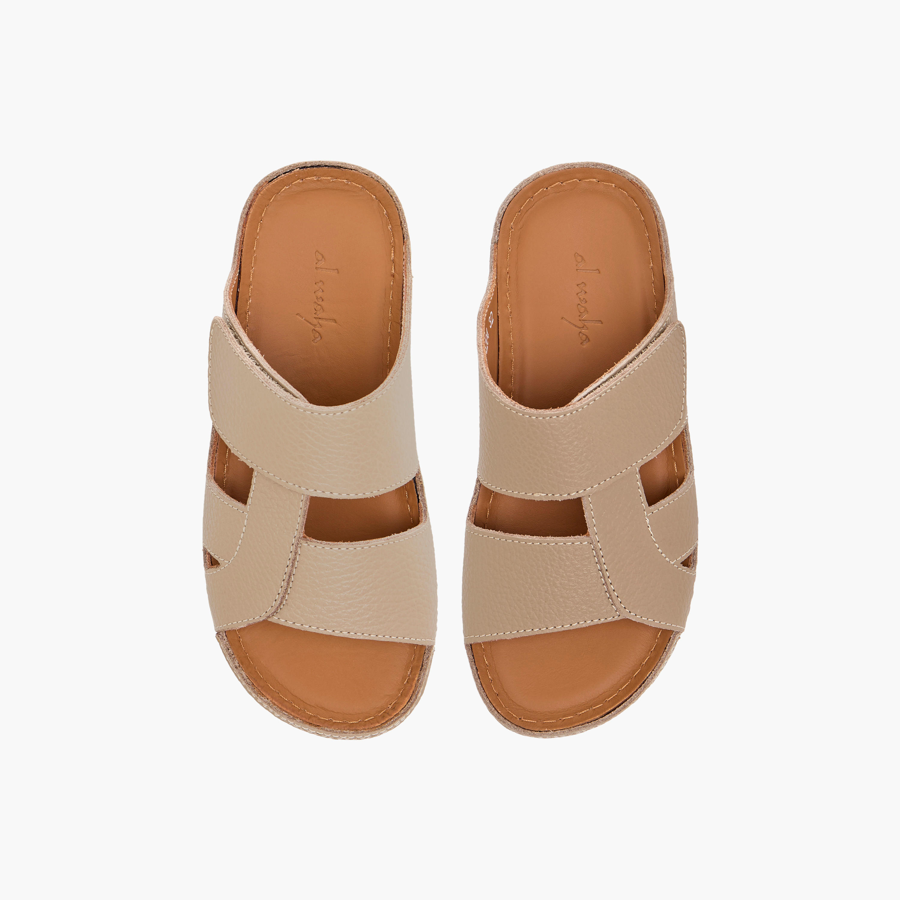 Al Waha Textured Slip-On Arabic Sandals-boys-shoes-sandals-image-1