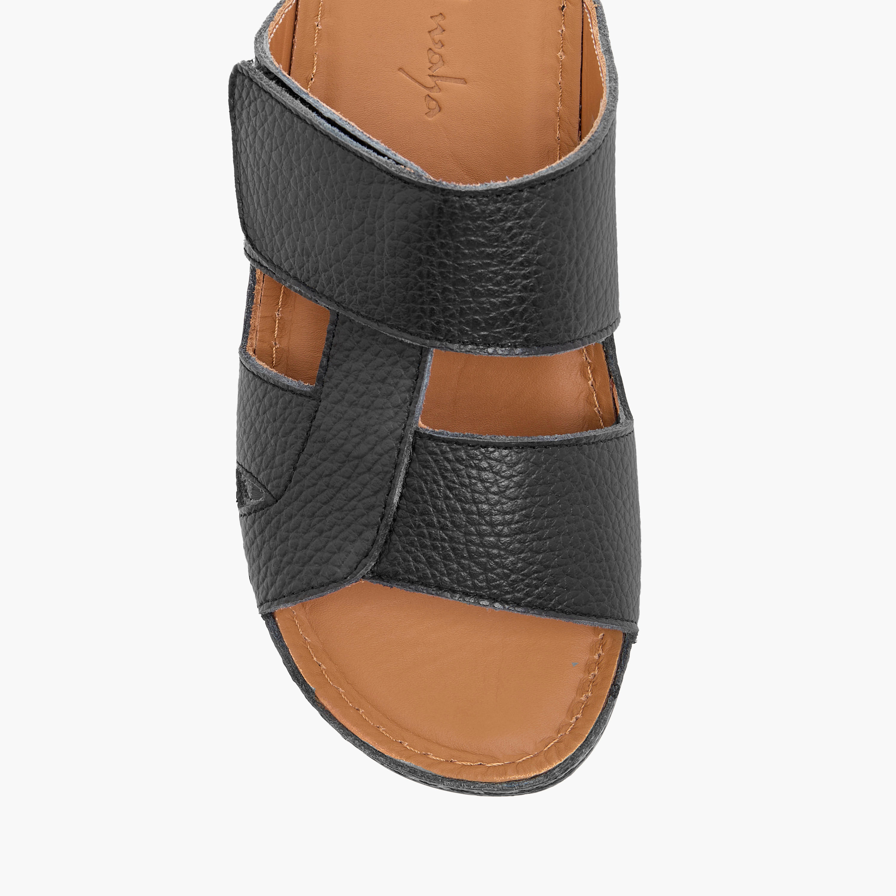 Al Waha Textured Slip-On Arabic Sandals-boys-shoes-sandals-image-3