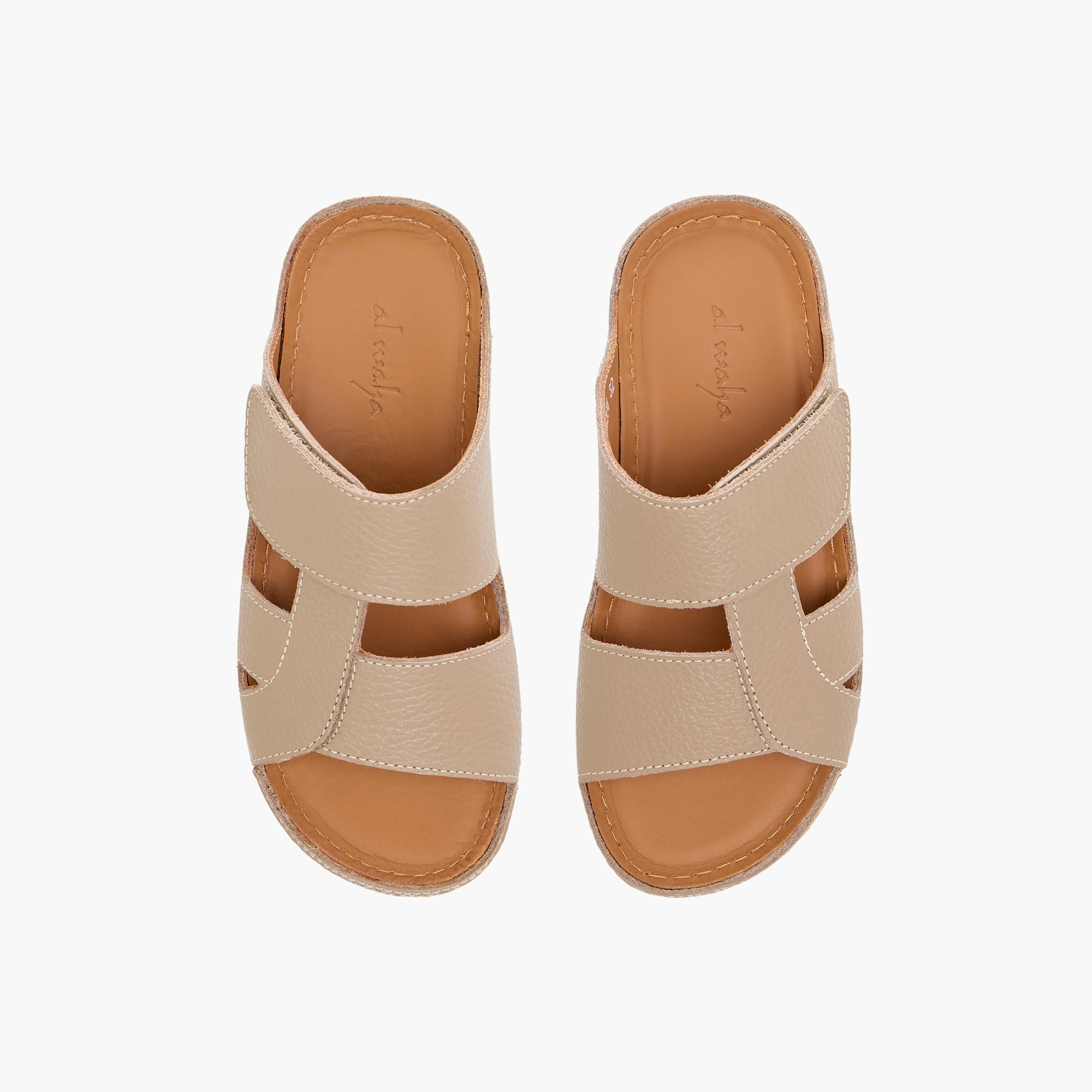 Al Waha Textured Slip-On Arabic Sandals-boys-shoes-sandals-image-1