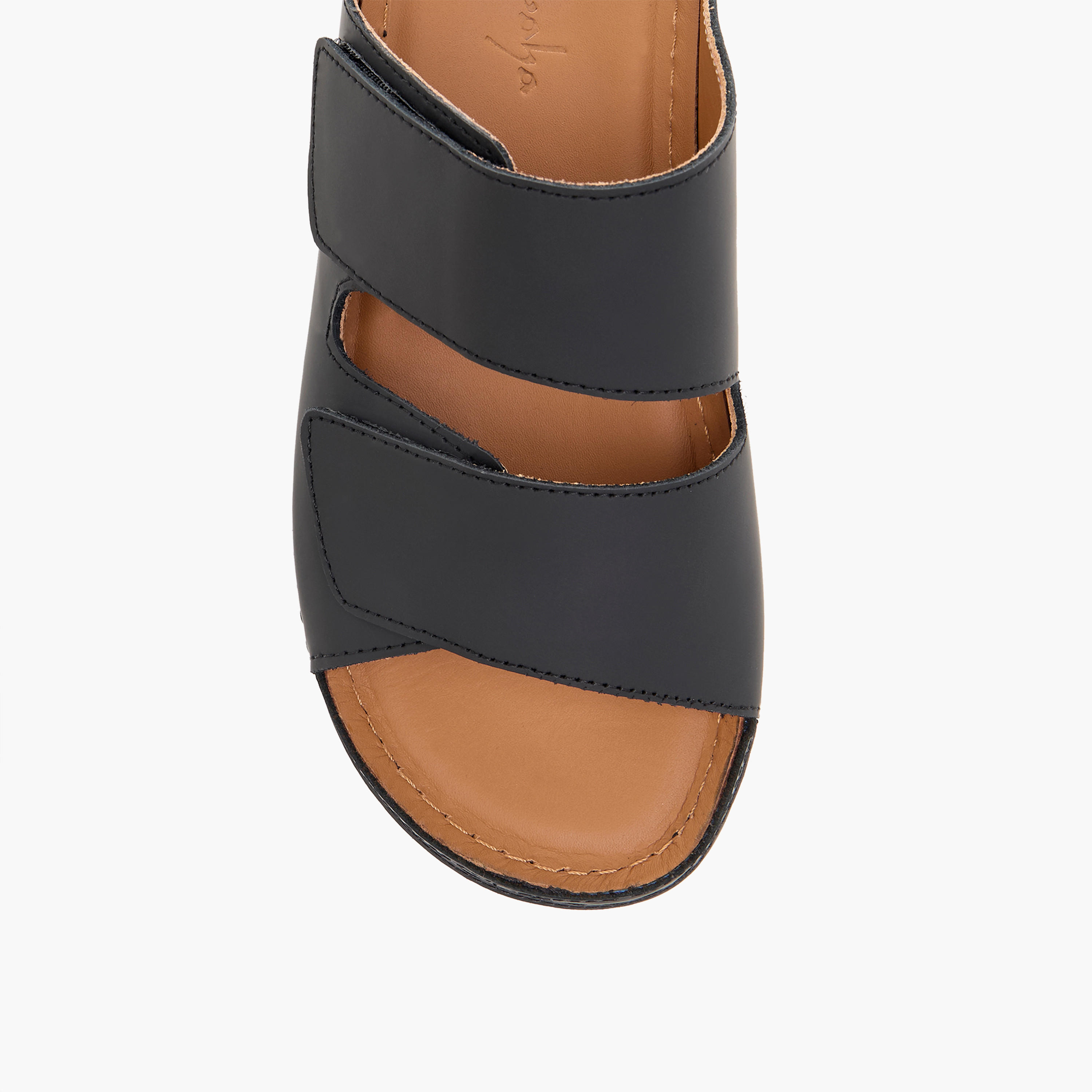 Al Waha Solid Slip-On Arabic Sandals-boys-shoes-sandals-image-3