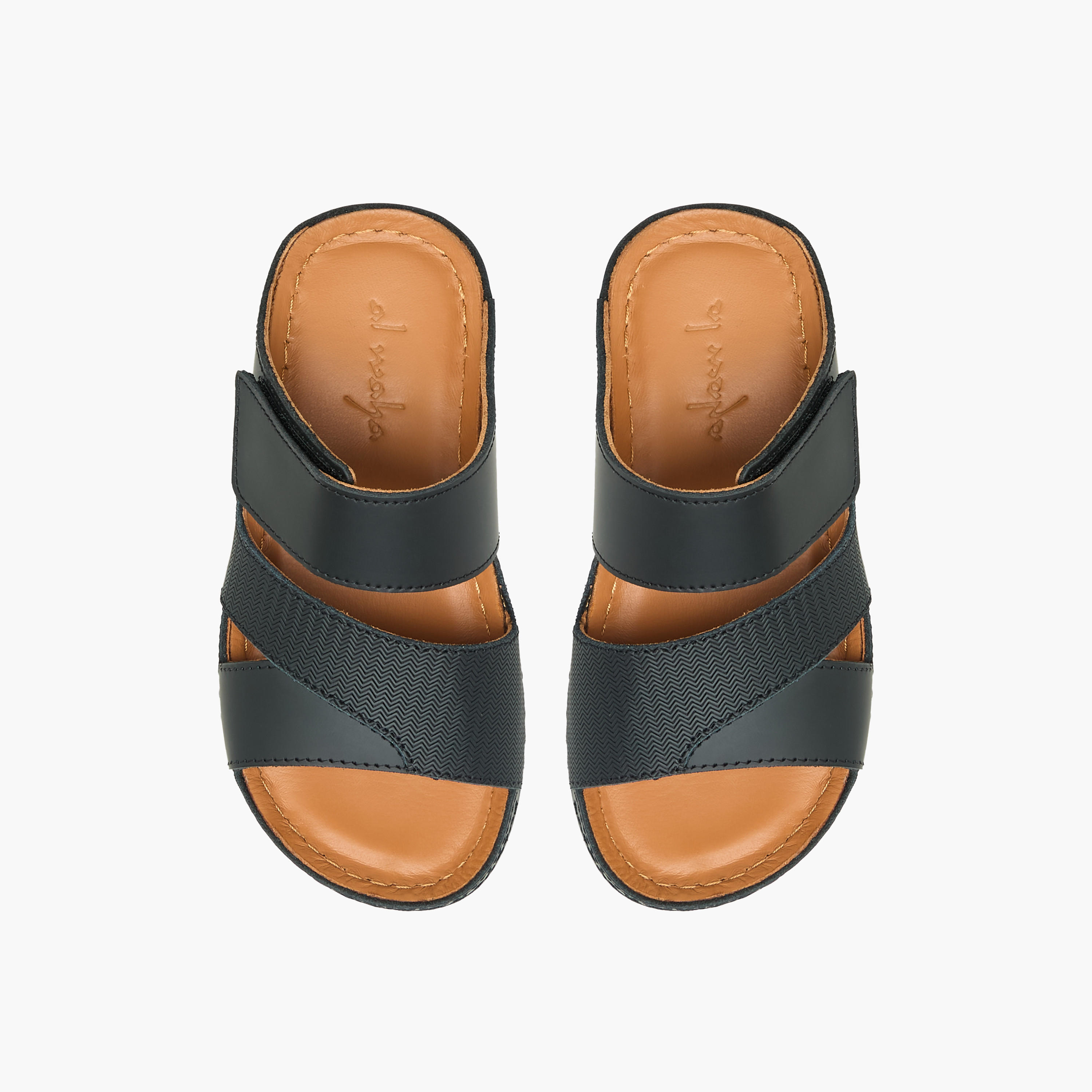 Al Waha Boys Leather Arabic Sandals-boys-shoes-sandals-image-1