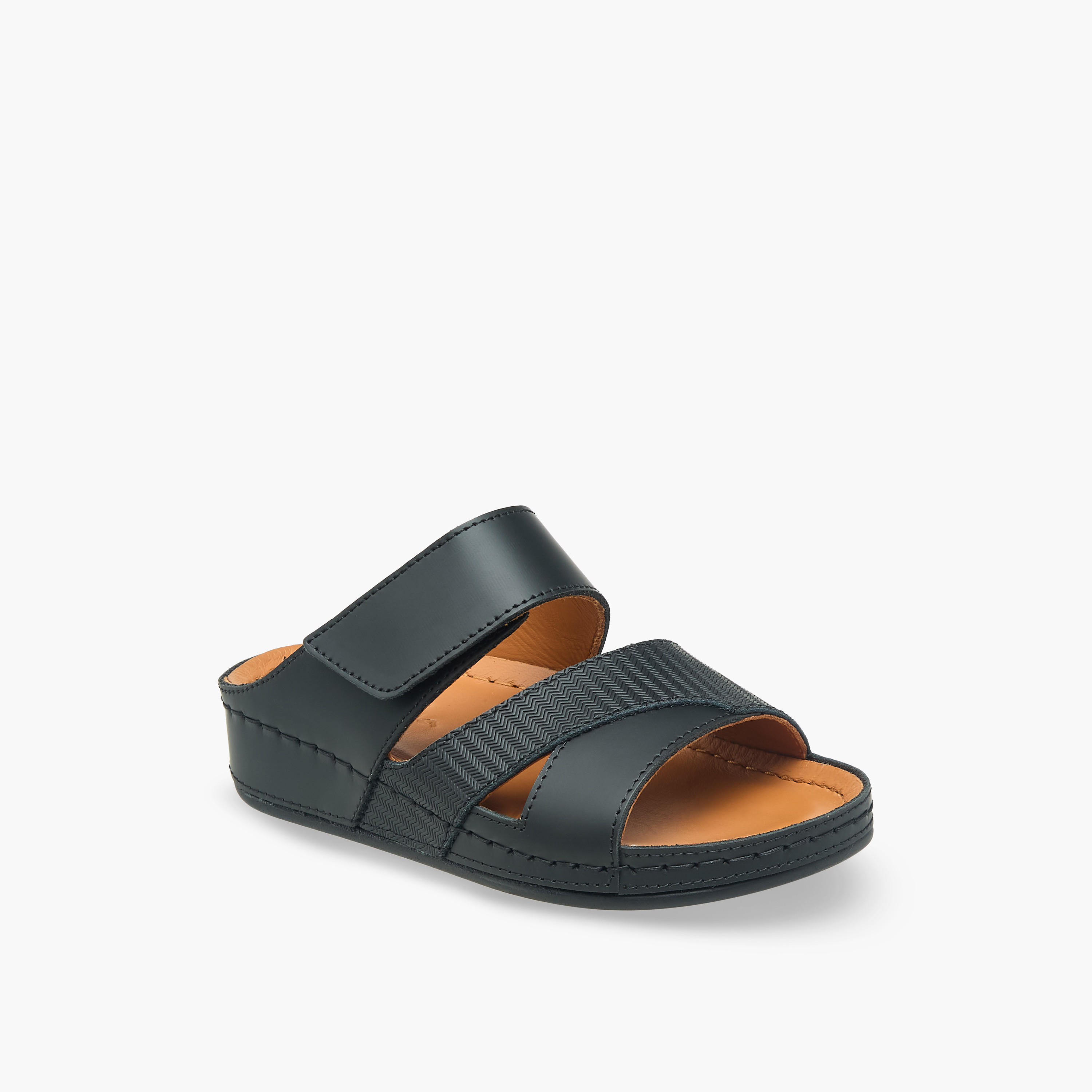 Al Waha Boys Leather Arabic Sandals-boys-shoes-sandals-image-2