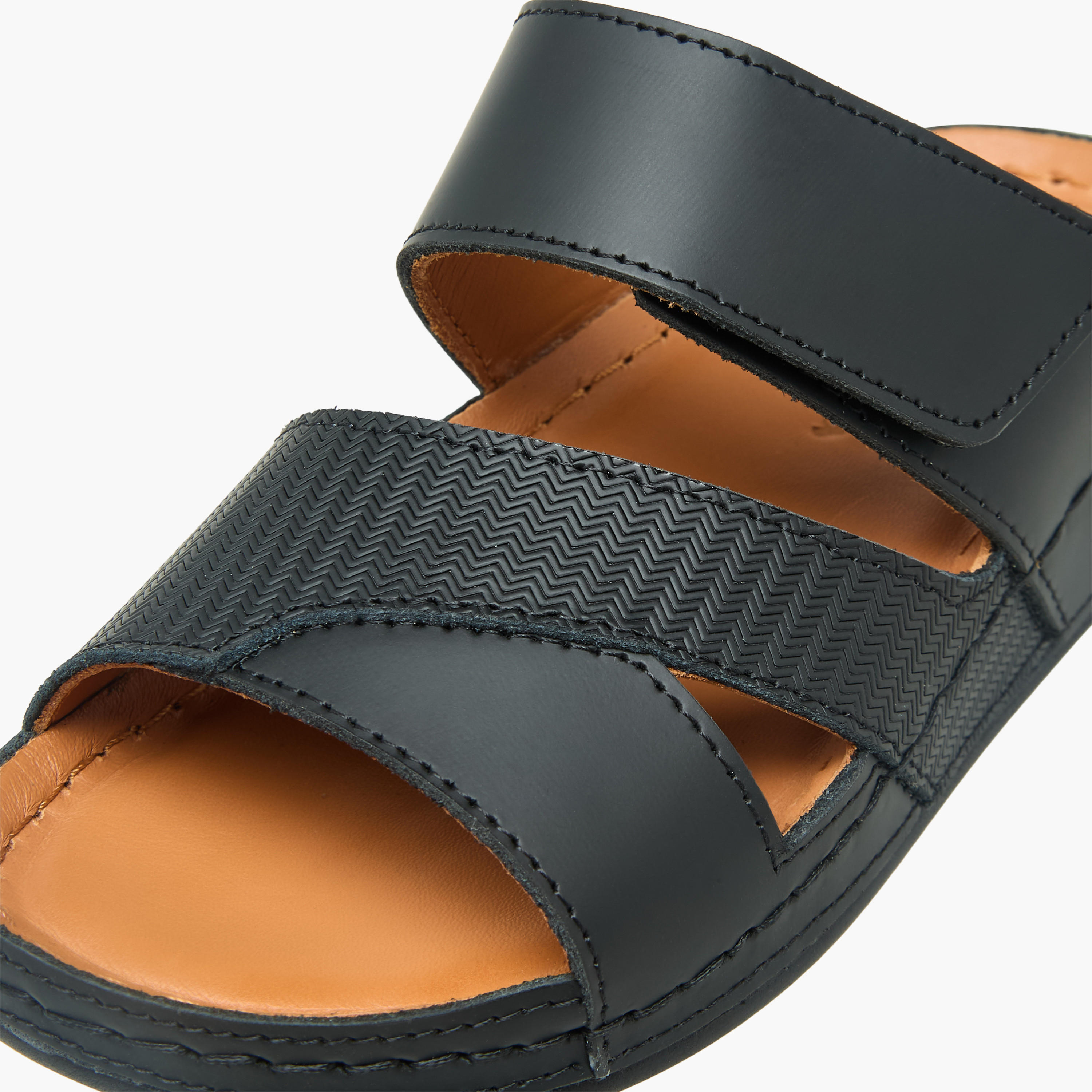 Al Waha Boys Leather Arabic Sandals-boys-shoes-sandals-image-4