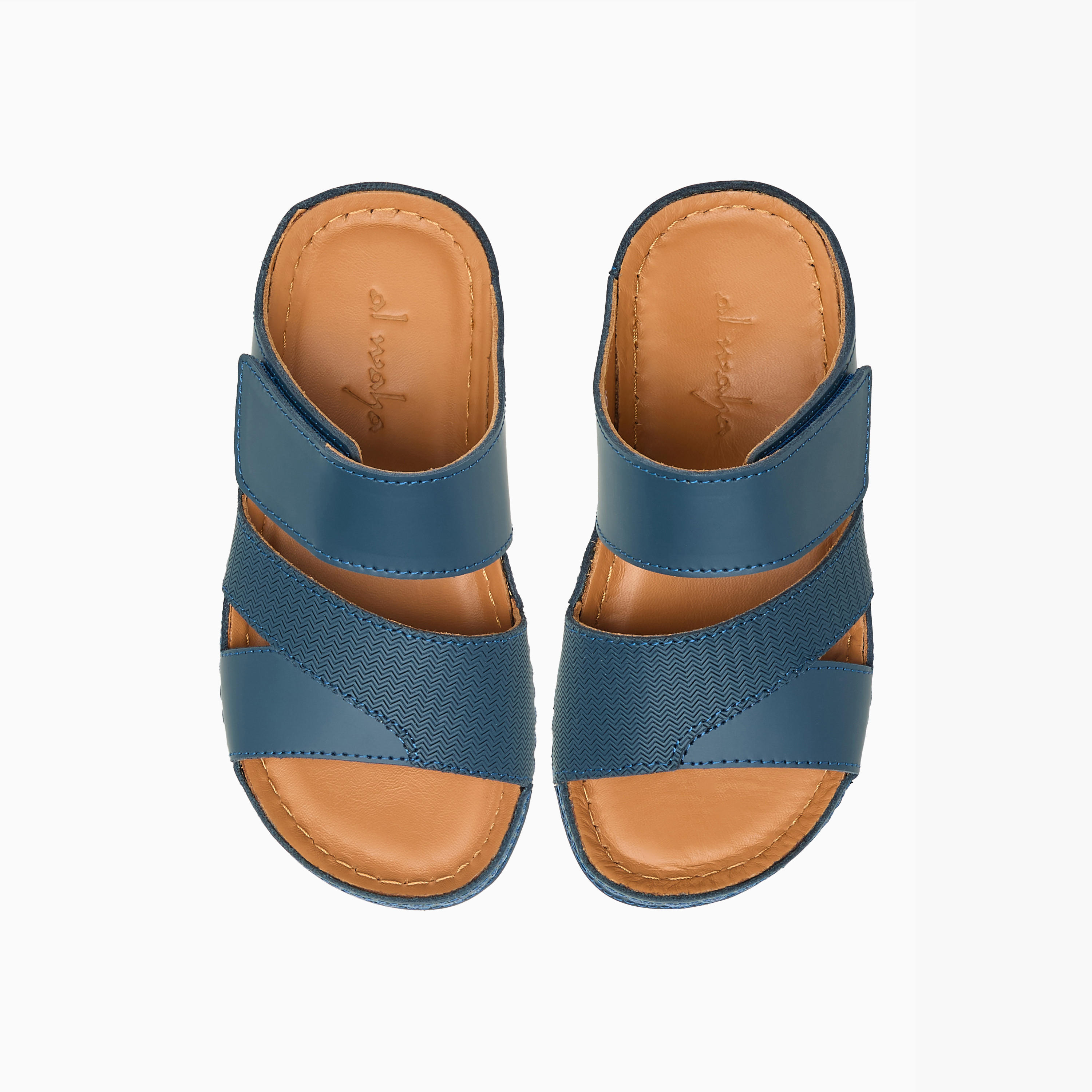 Al Waha Boys Leather Arabic Sandals-boys-shoes-sandals-image-1