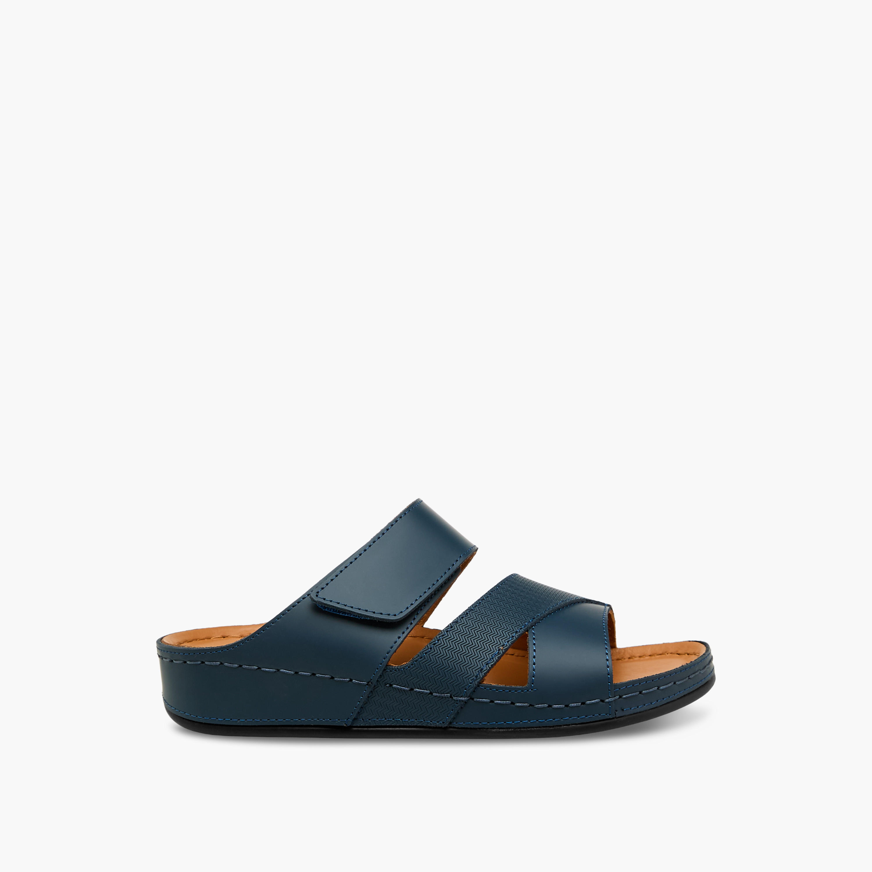 Al Waha Boys Textured Arabic Sandals-boys-shoes-sandals-image-3