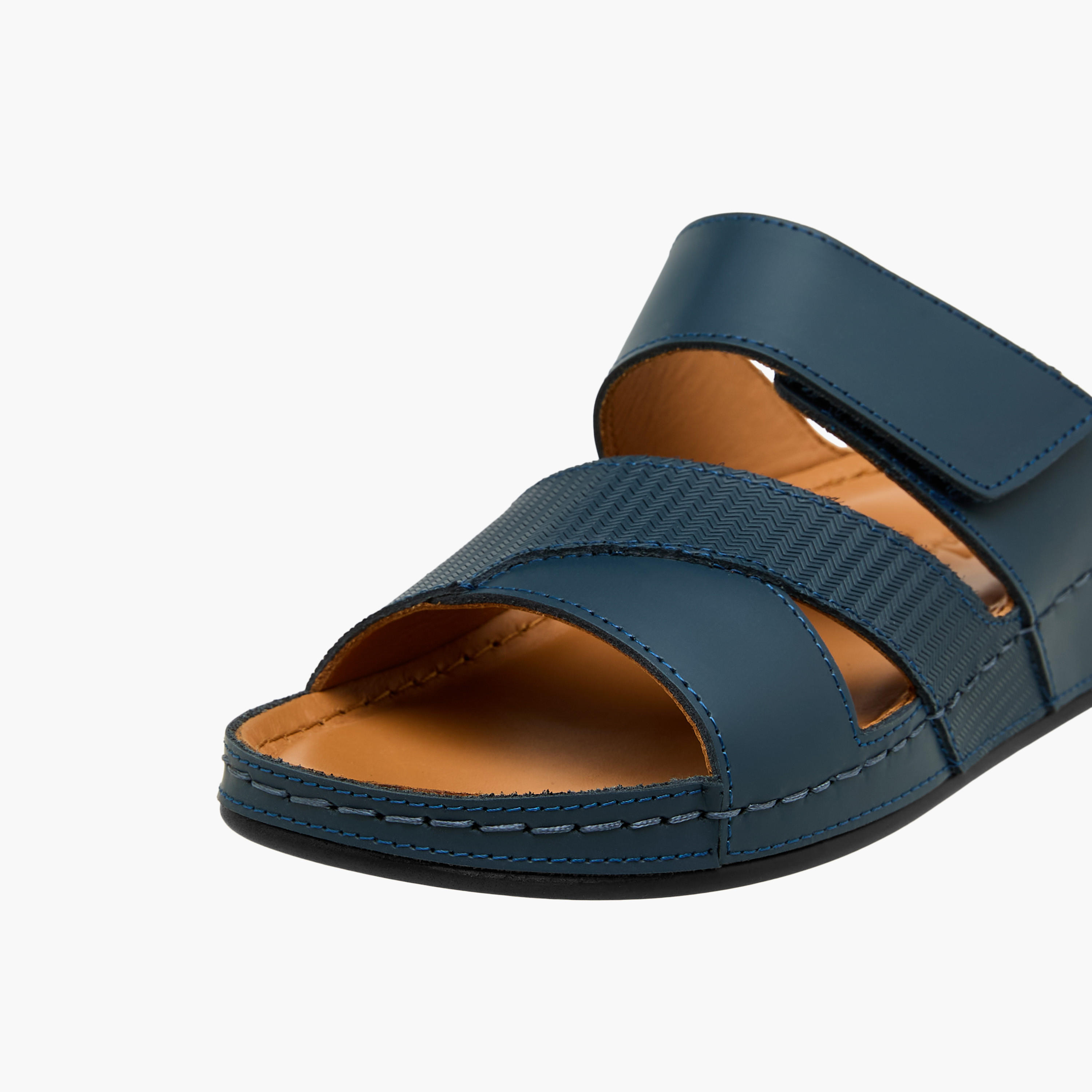 Al Waha Boys Textured Arabic Sandals-boys-shoes-sandals-image-4