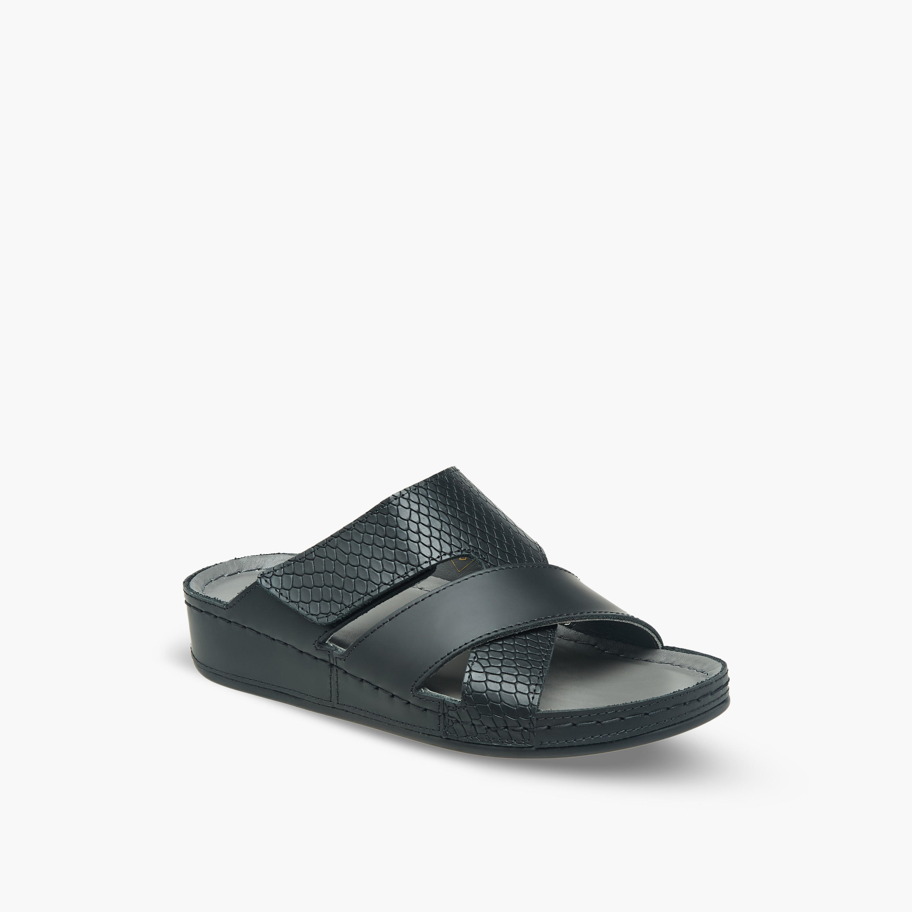 Al Waha Boys Leather Arabic Sandals-boys-shoes-sandals-image-2