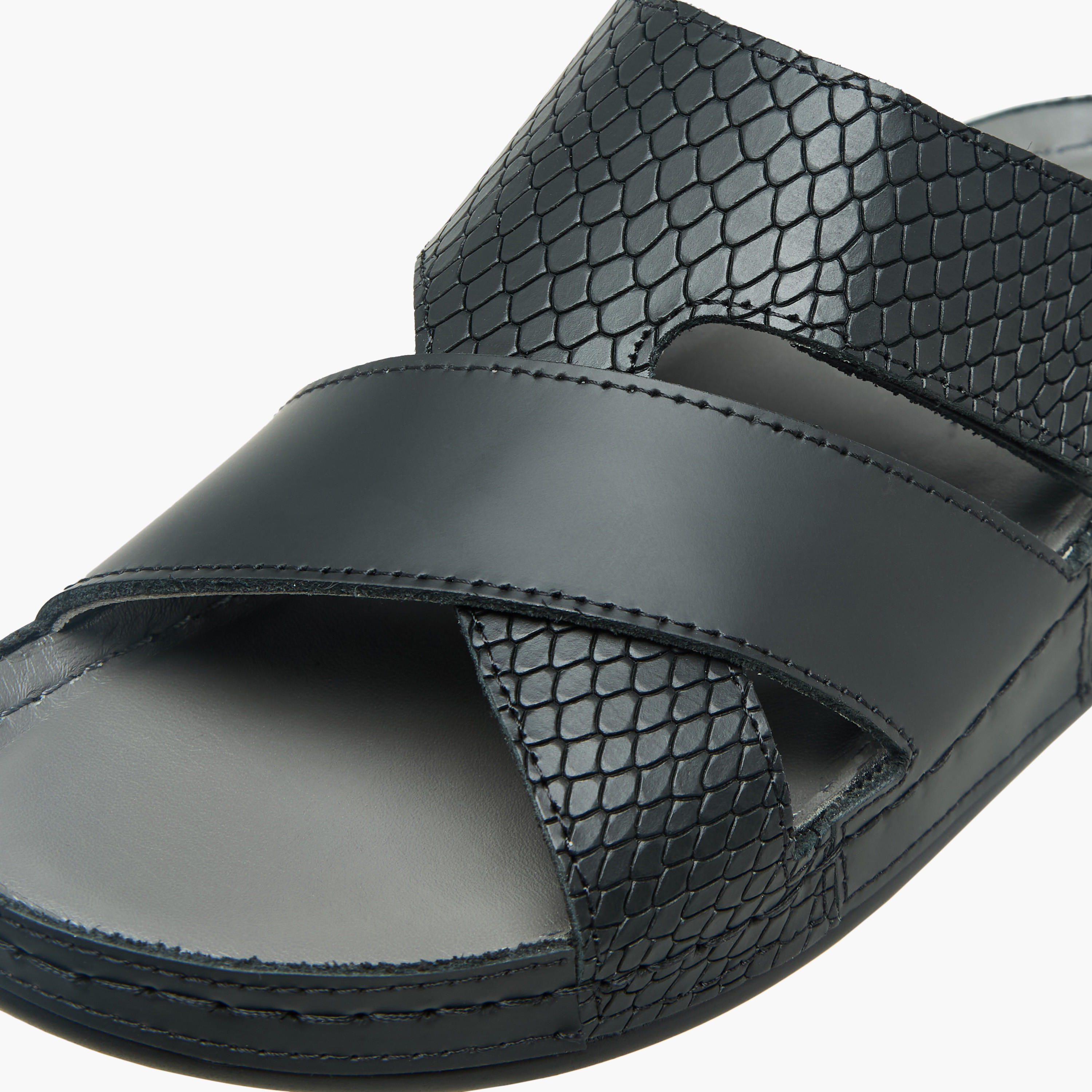 Al Waha Boys Leather Arabic Sandals-boys-shoes-sandals-image-4
