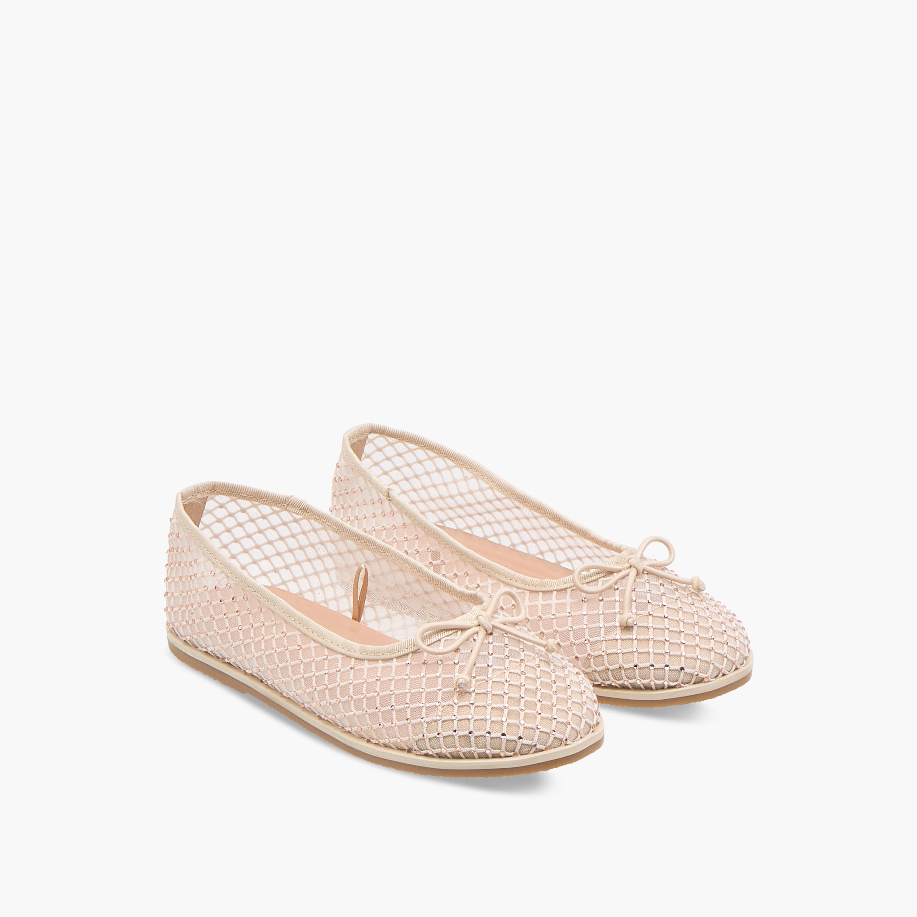 Juniors Bow Accent Slip-On Ballerina Shoes-girls-shoes-ballerinas-image-1