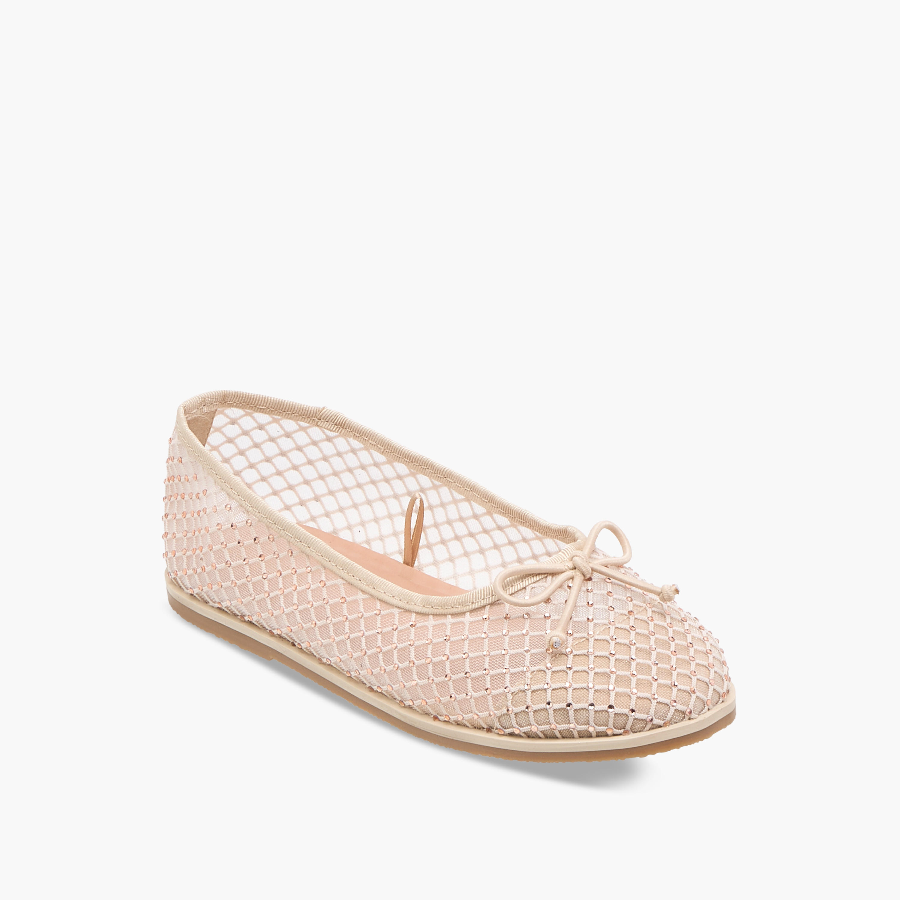 Juniors Bow Accent Slip-On Ballerina Shoes-girls-shoes-ballerinas-image-2
