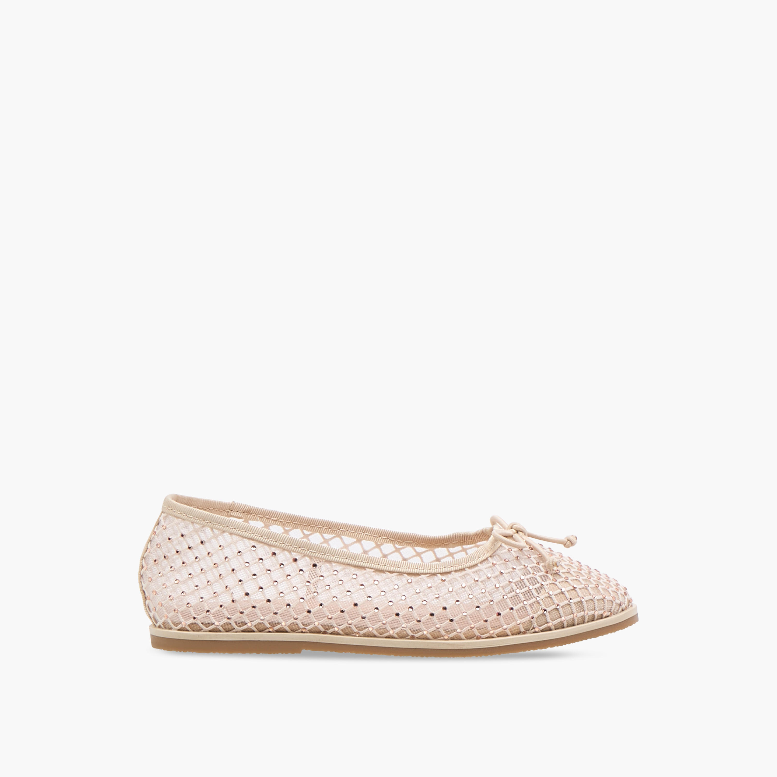 Juniors Bow Accent Slip-On Ballerina Shoes-girls-shoes-ballerinas-image-3