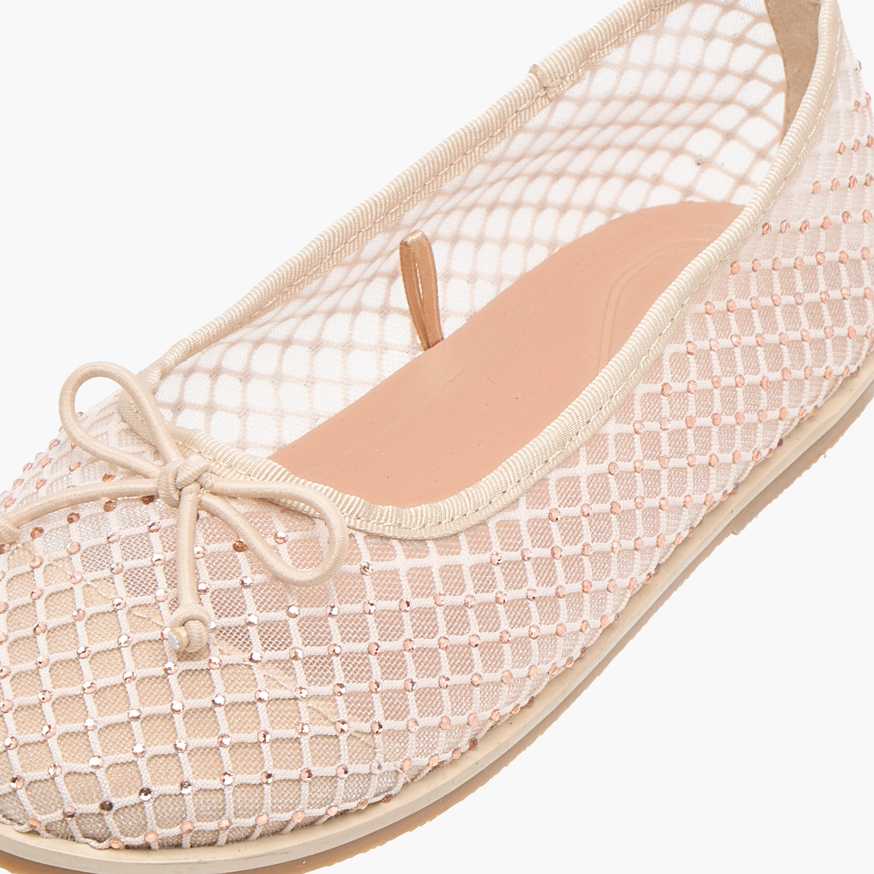 Juniors Bow Accent Slip-On Ballerina Shoes-girls-shoes-ballerinas-image-6