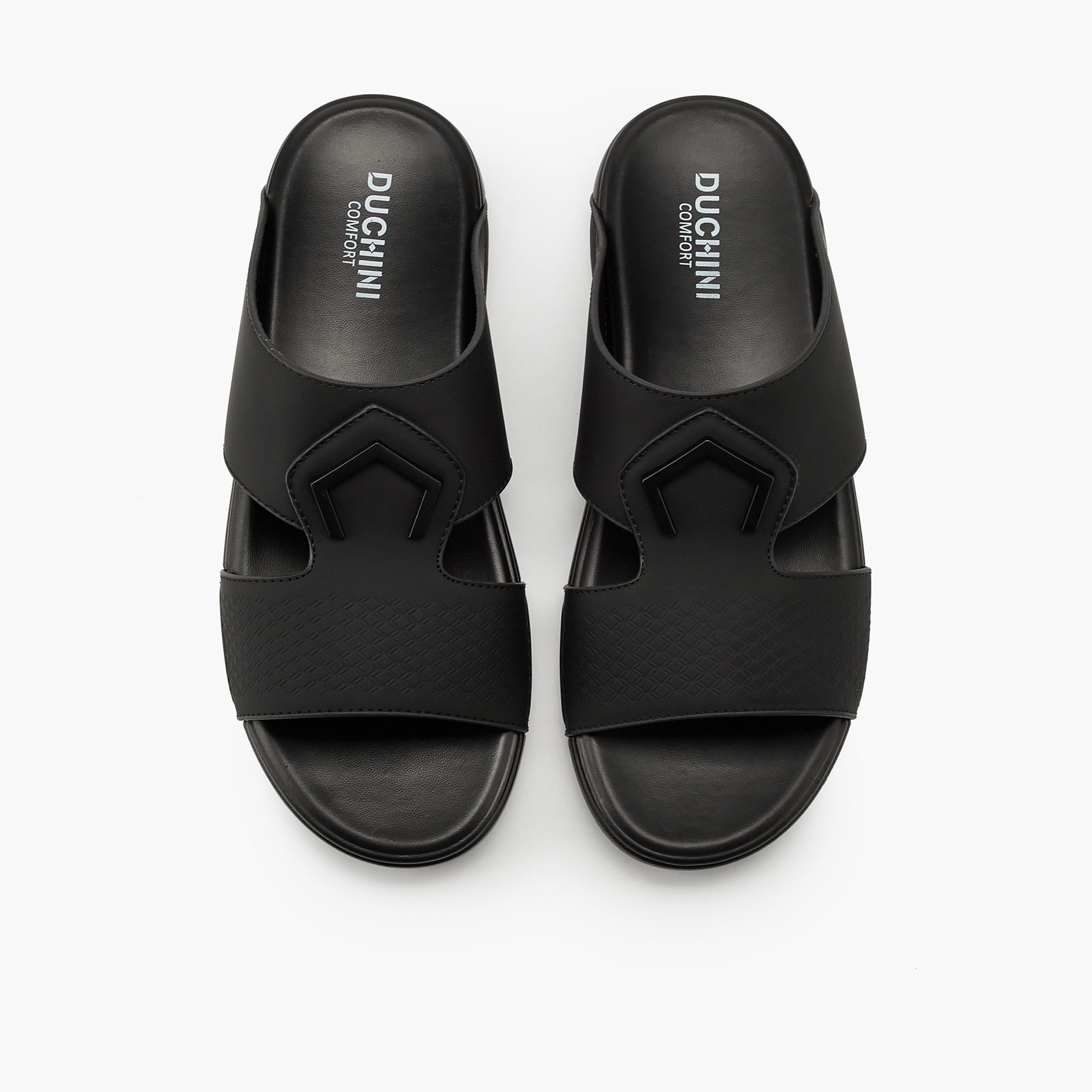 Duchini Men's Textured Slip-On Arabic Sandals-men-shoes-sandals-image-1