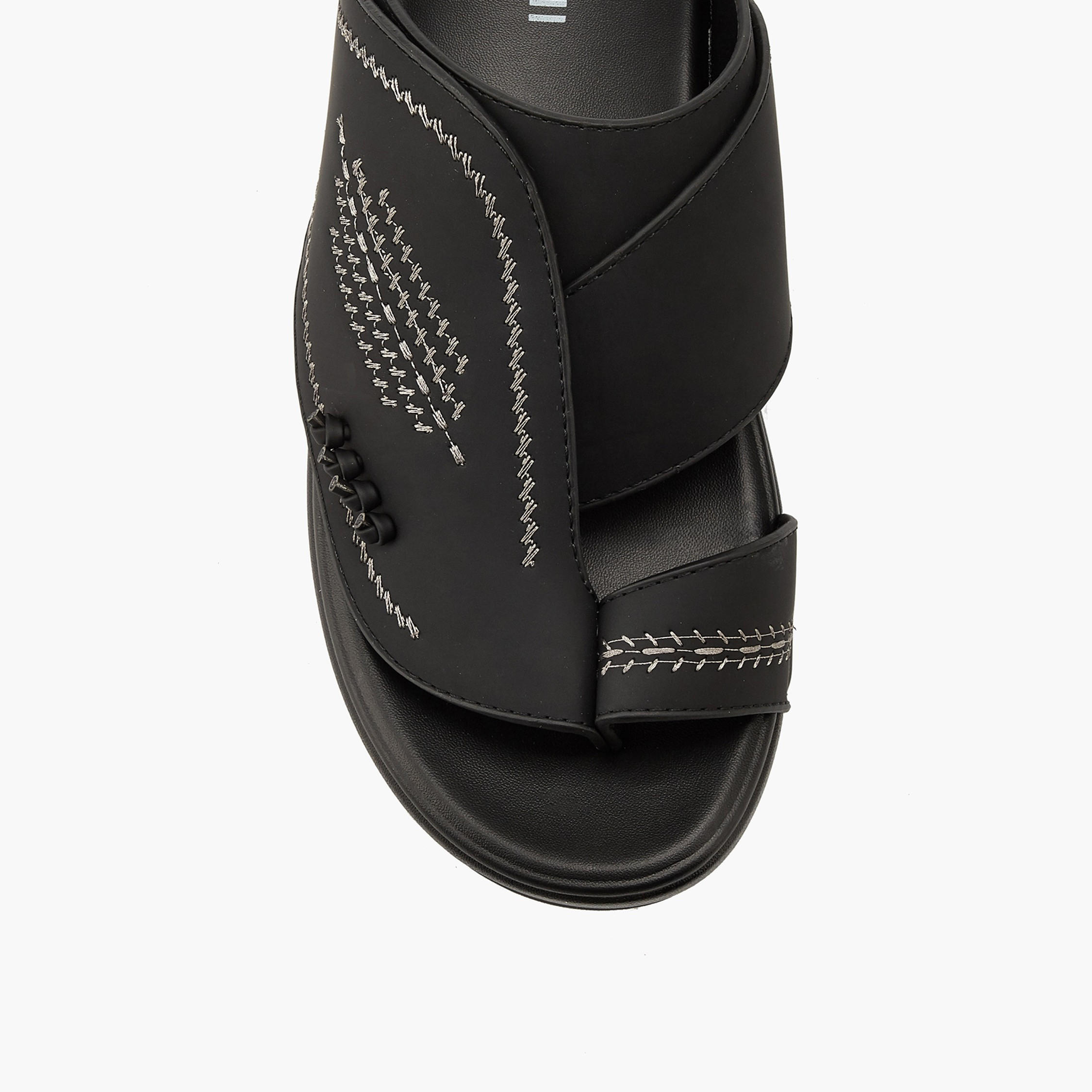 Duchini Men's Embroidered Slip-On Arabic Sandals-men-shoes-sandals-image-4