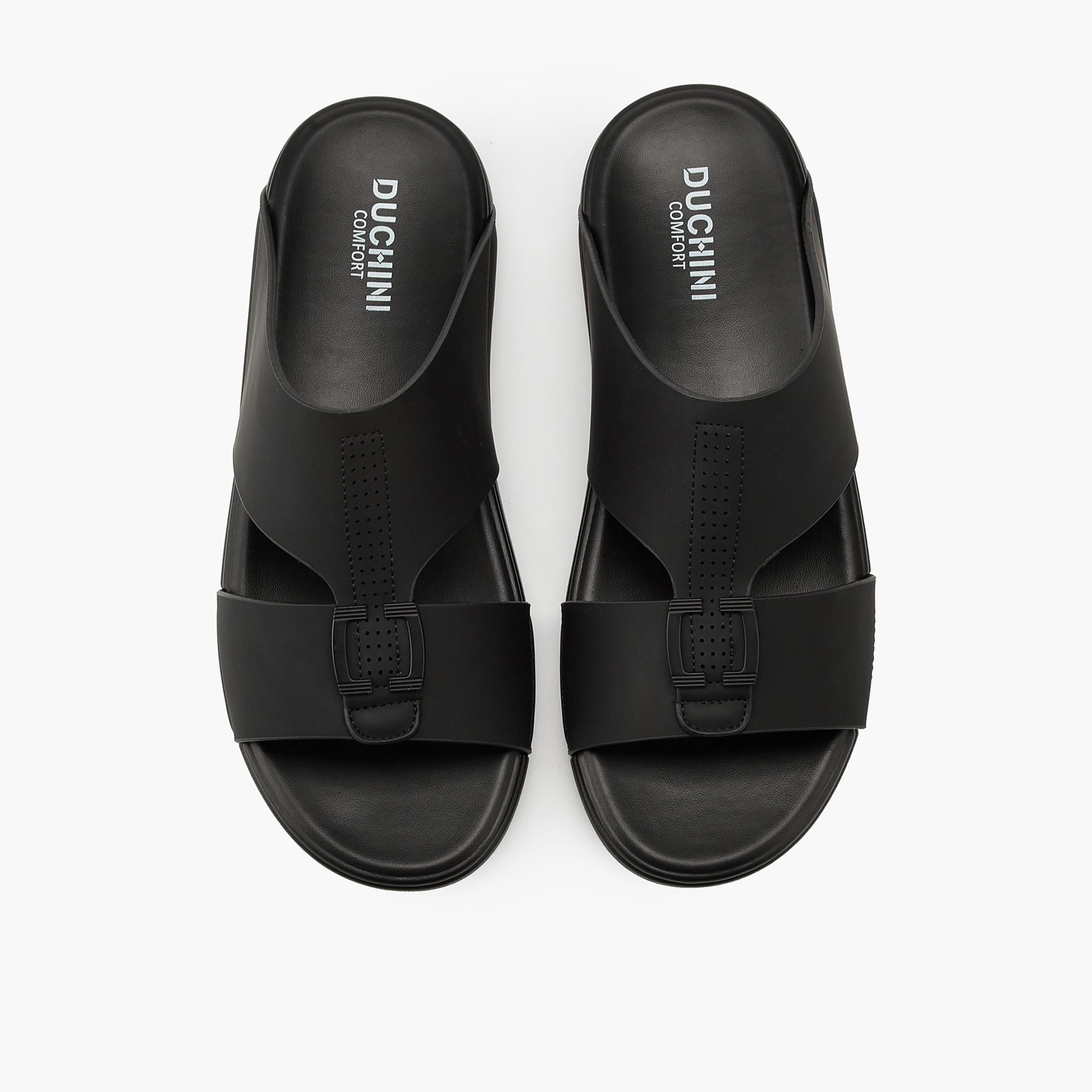 Duchini Men's Stitch Detail Slip-On Arabic Sandals-men-shoes-sandals-image-1