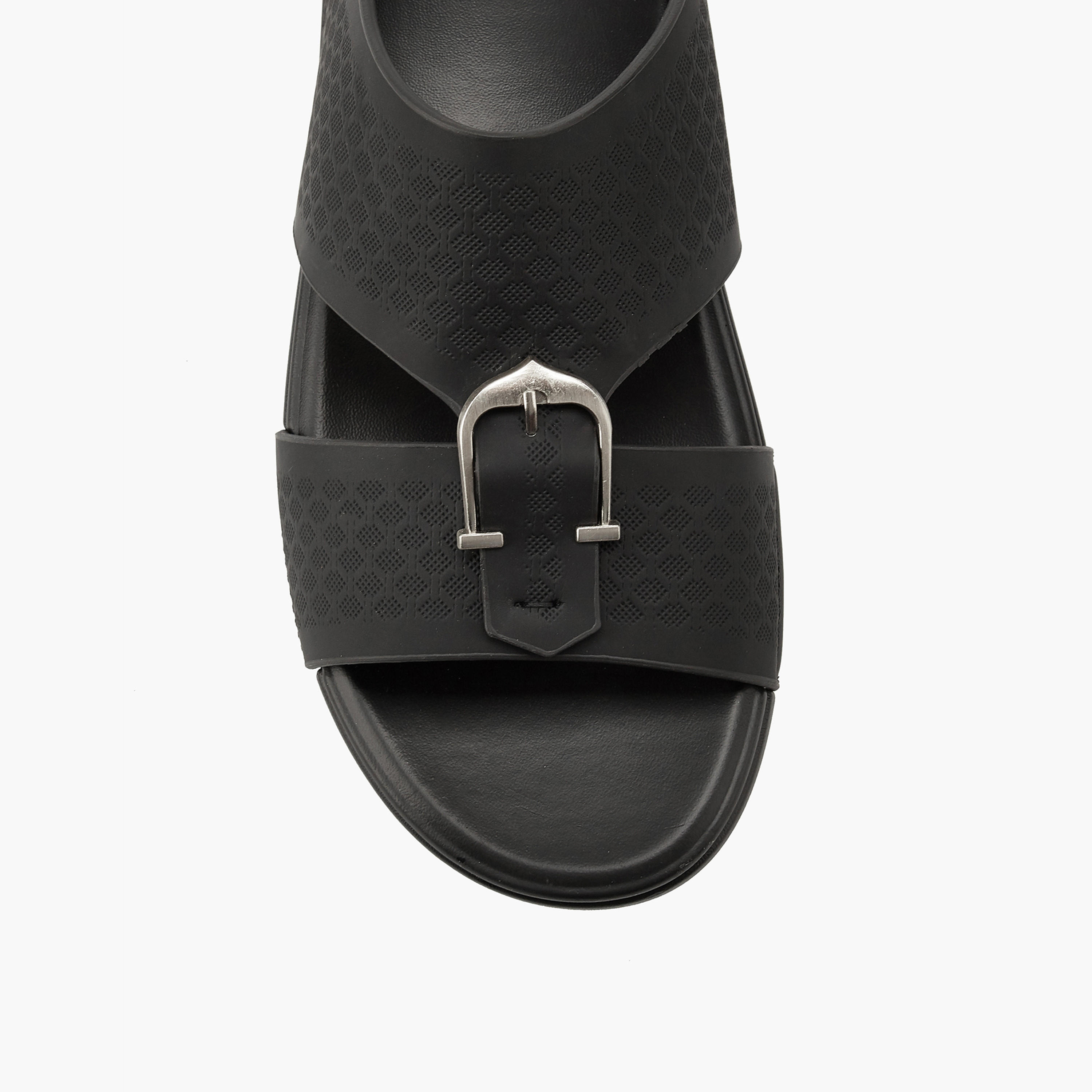 Duchini Men's Buckle Accent Slip-On Arabic Sandals-men-shoes-sandals-image-4