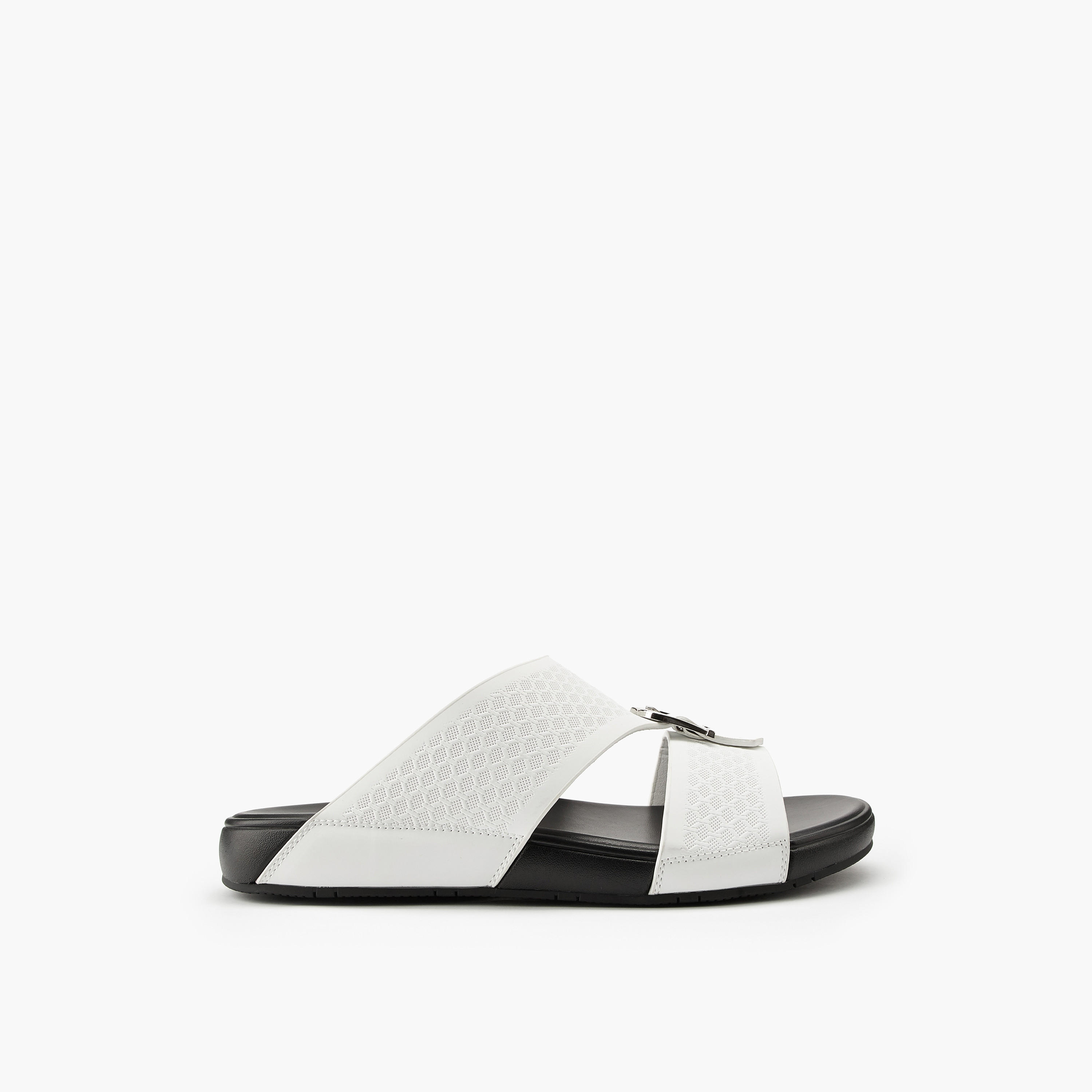 صندل عربي سهل الارتداء بزينة إبزيم للرجال من دوتشيني-men-shoes-sandals-image-2