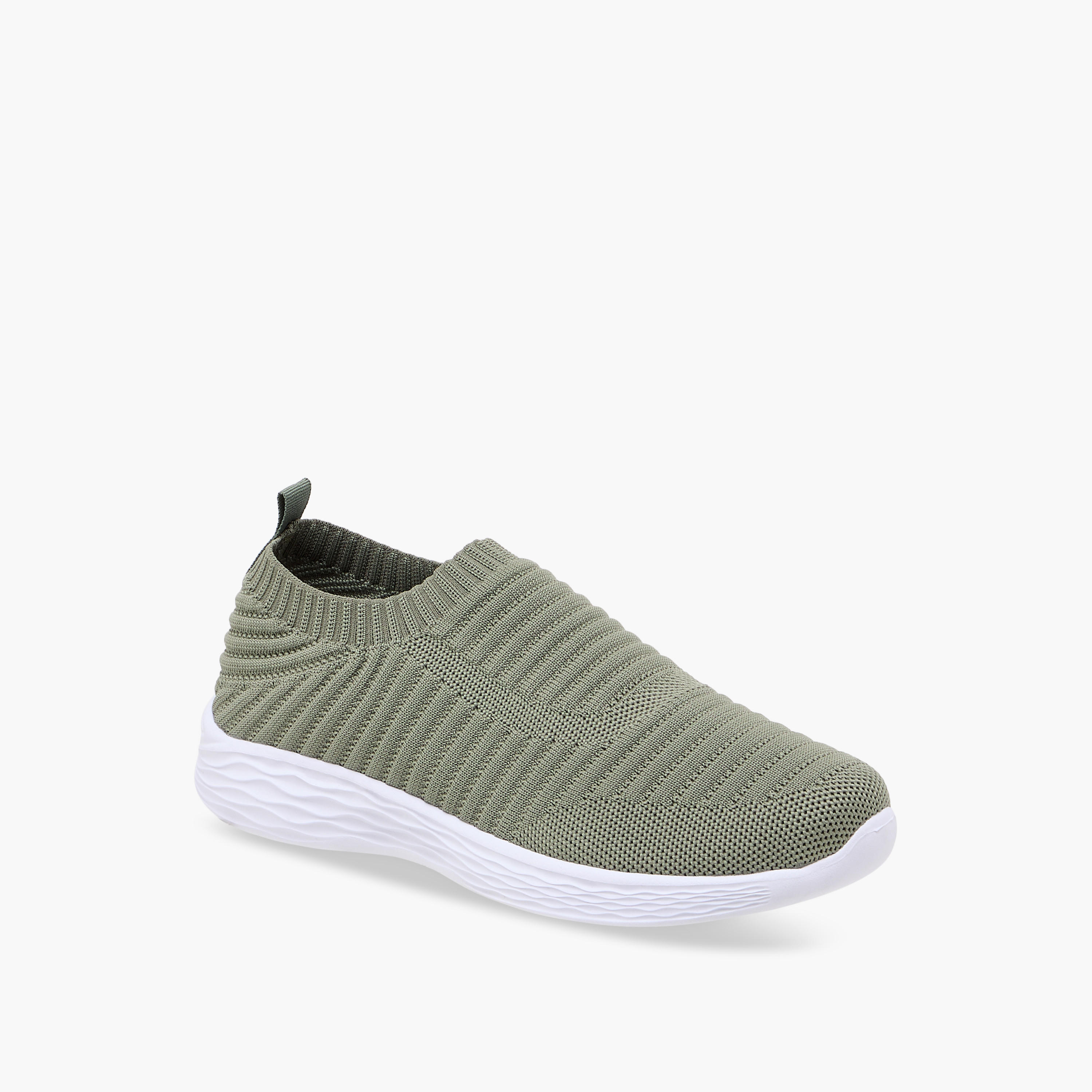 Oaklan by Shoexpress Textured Slip-On Sneakers-women-shoes-sneakers-image-2