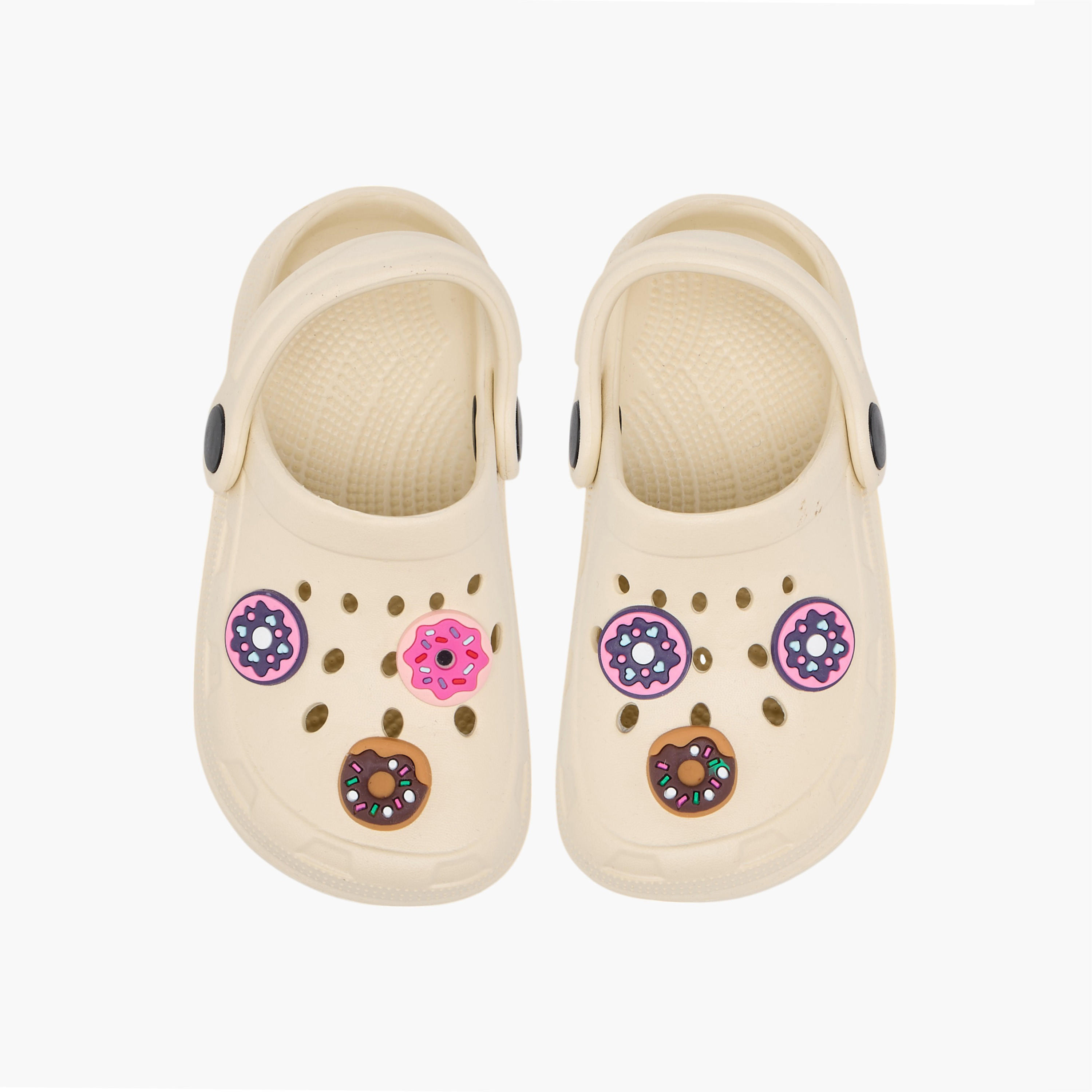 Flora Bella Donut Accent Clogs with Backstrap-girls-shoes-sandals-image-1
