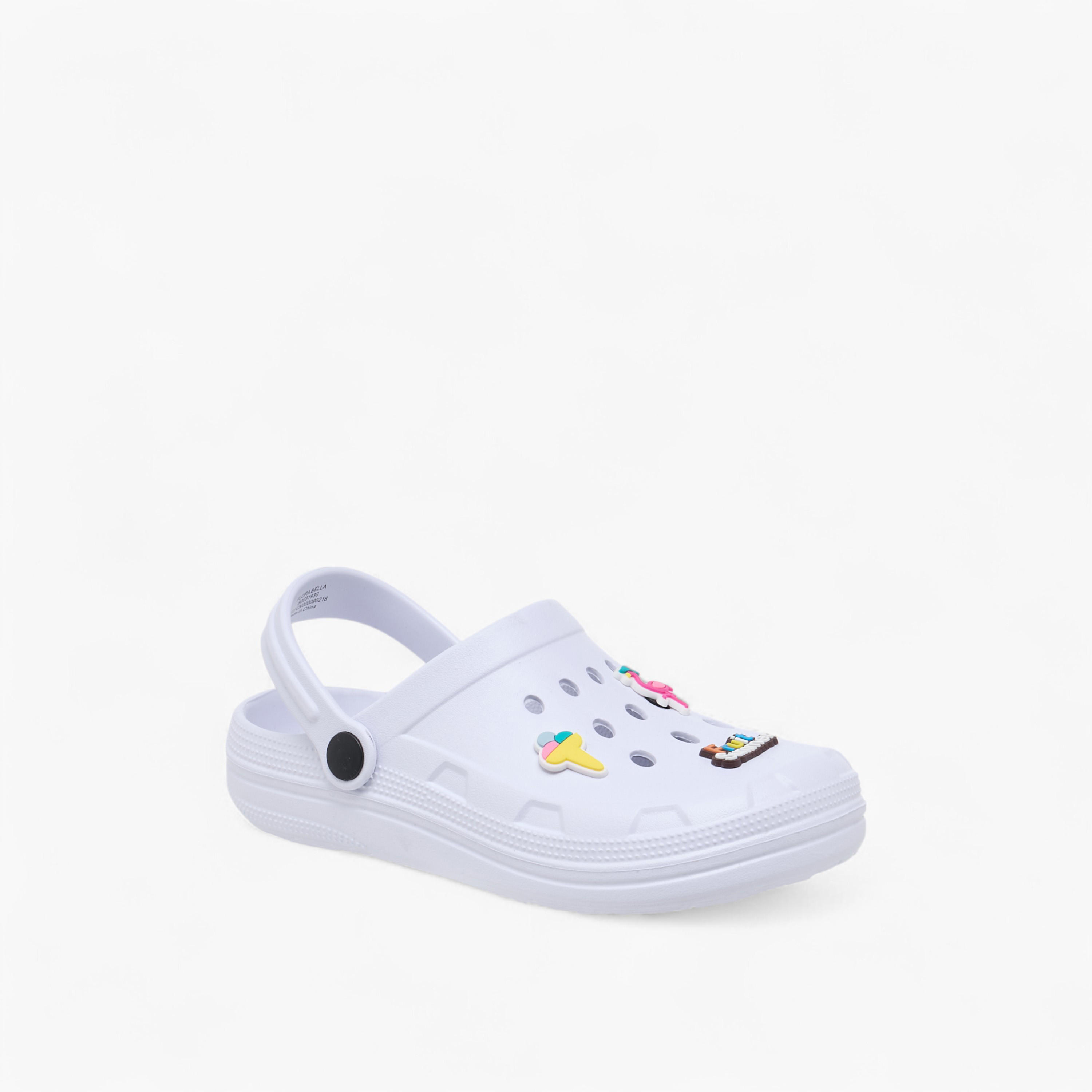 Flora Bella Flamingo Accent Clogs with Backstrap-girls-shoes-sandals-image-2