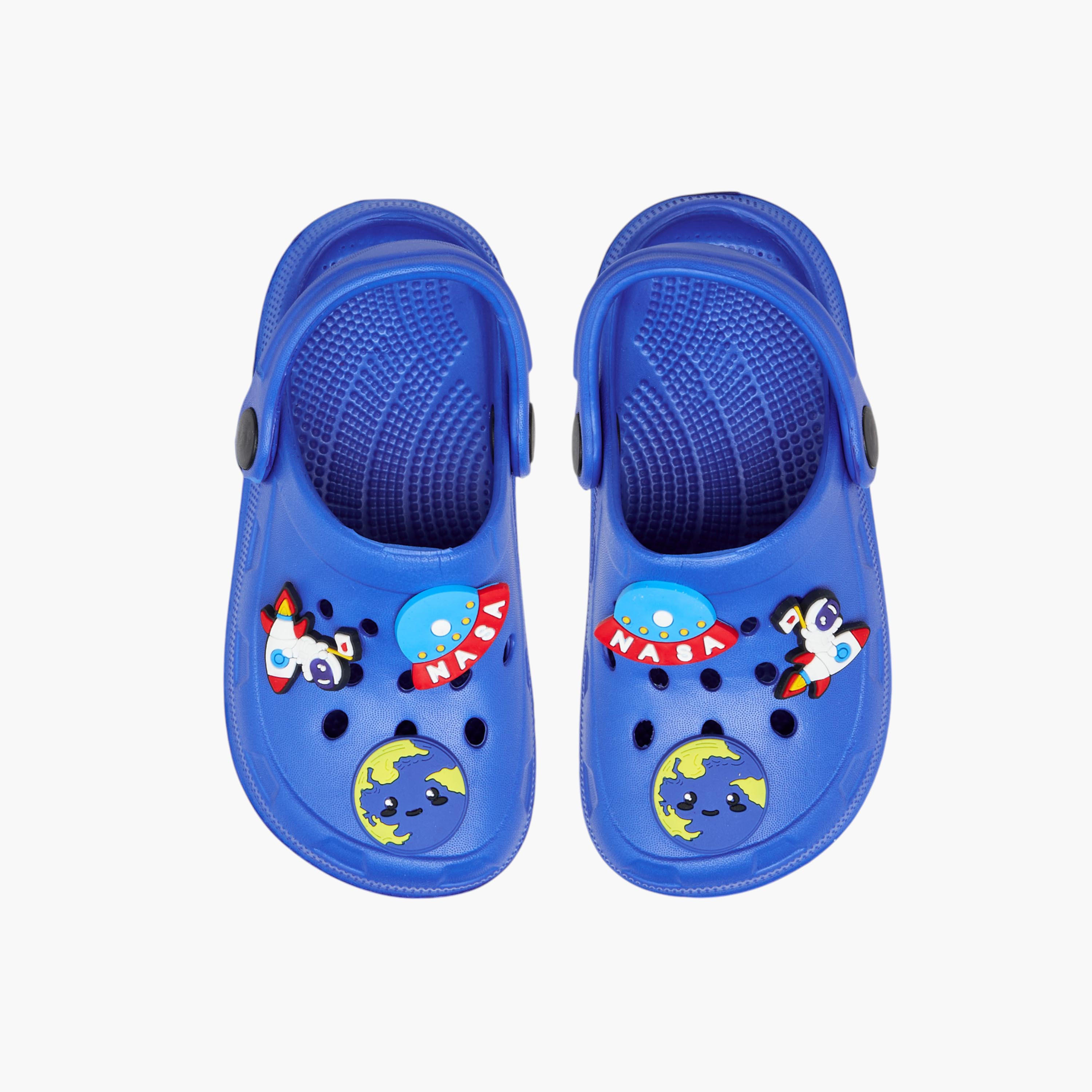 LBL by Shoexpress Space Jibbitz Embellished Clogs with Backstrap-boys-shoes-sandals-image-1