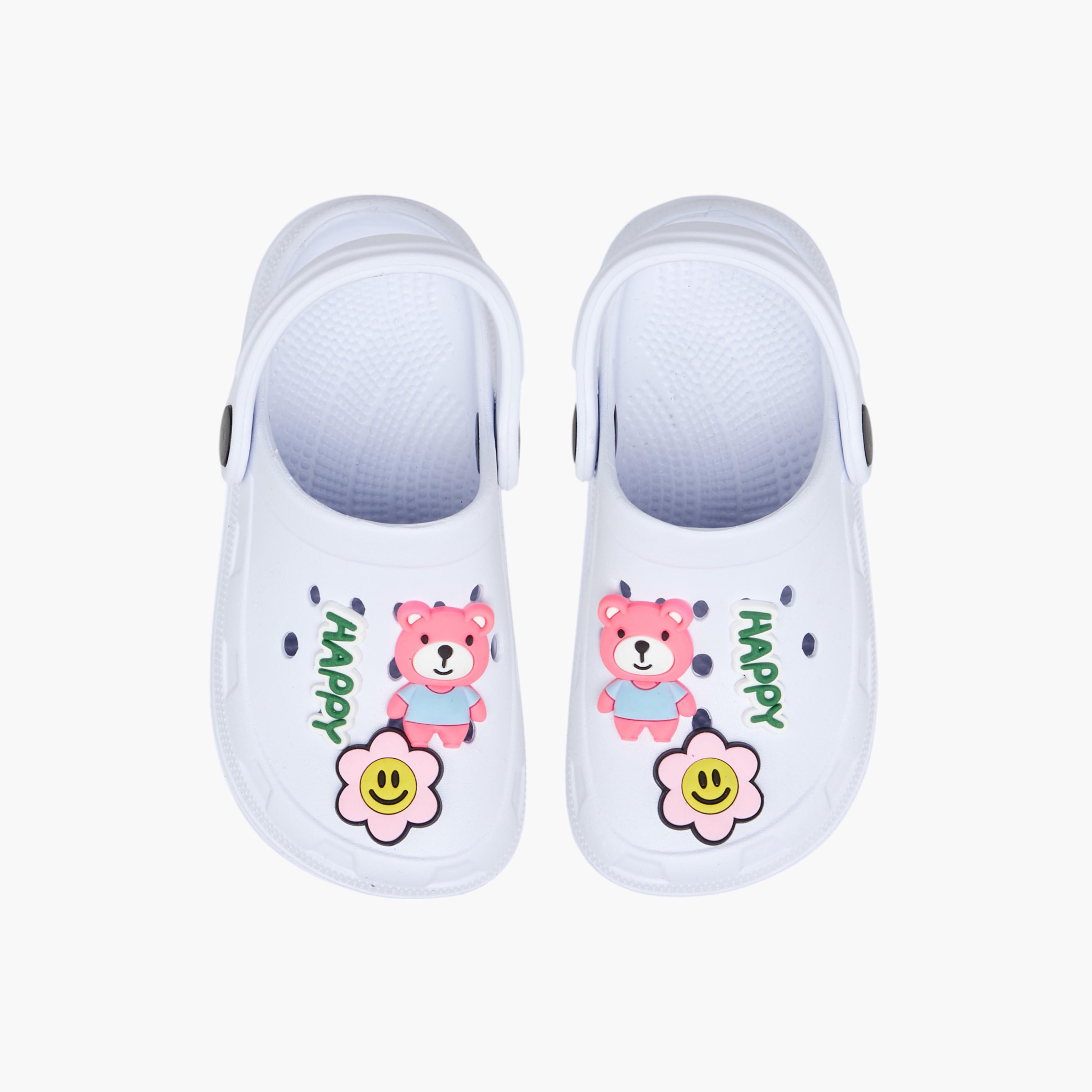 شبشب كلوج بحزام خلفي وتزيينات من فلورا بيلا-girls-shoes-sandals-image-1