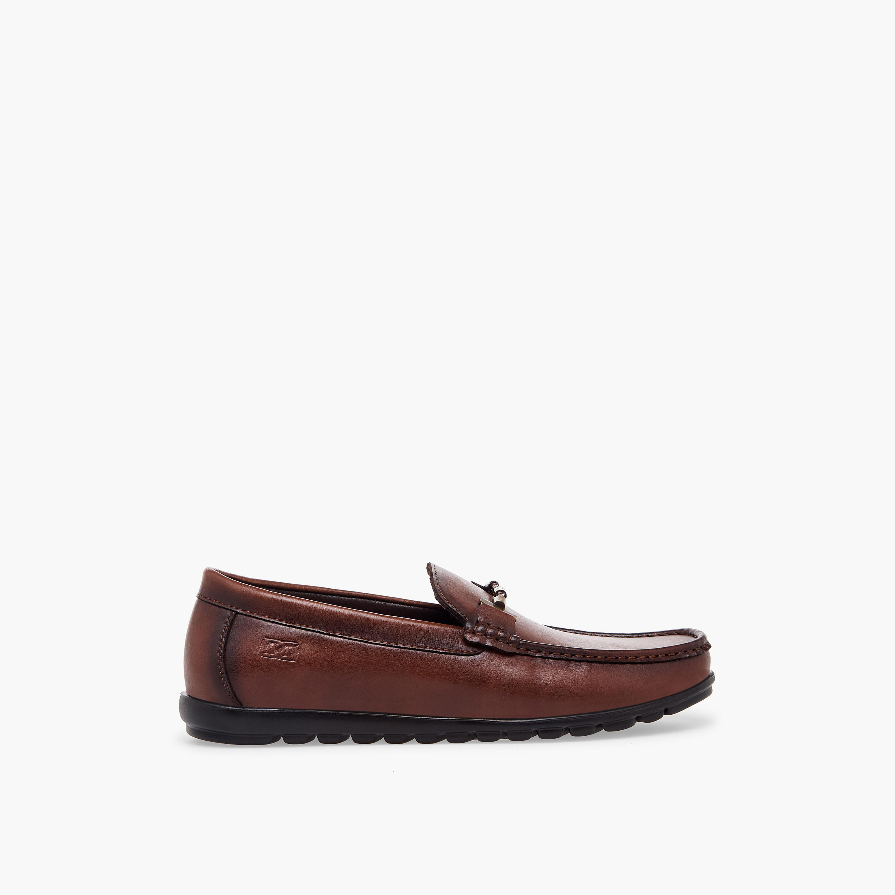 Duchini Men Metal Accent Slip-on Loafers-men-shoes-formalshoes-image-3