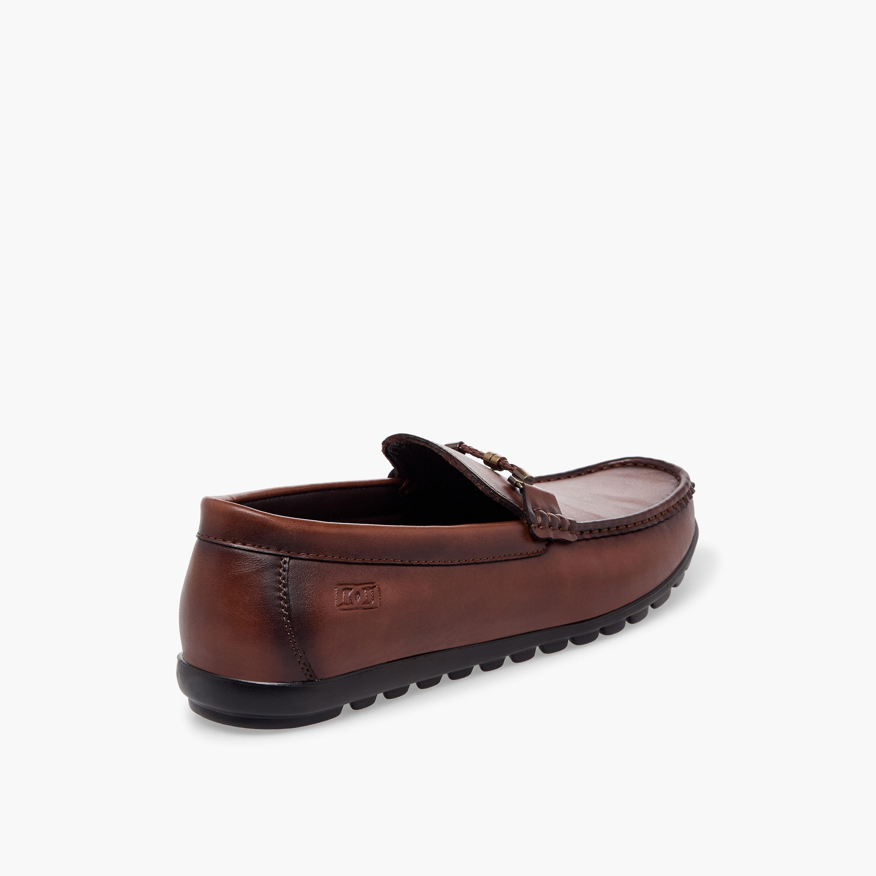 Duchini Men Metal Accent Slip-on Loafers-men-shoes-formalshoes-image-6