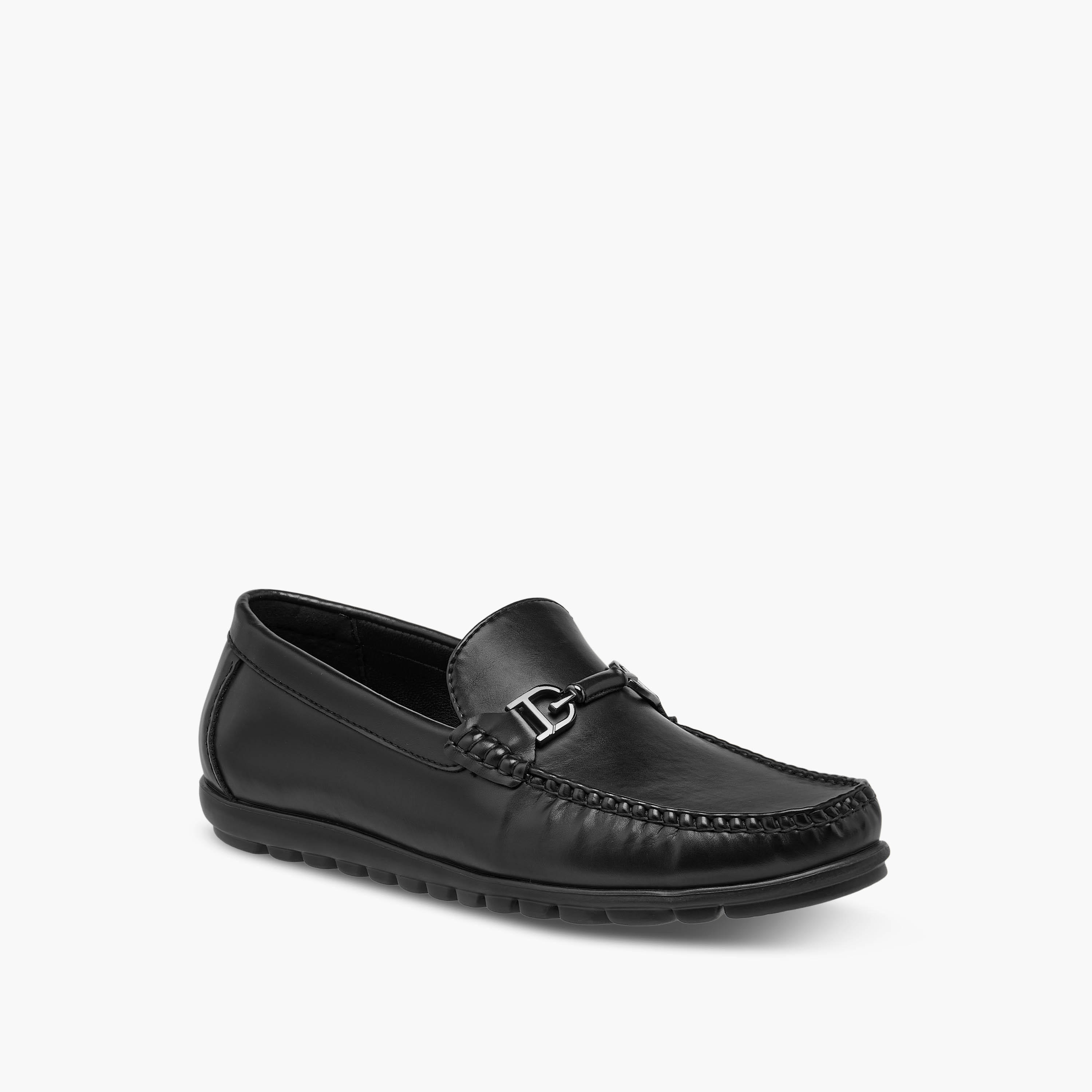 Duchini Men Metal Accent Slip-On Moccasins-men-shoes-loafersandmoccasins-image-2