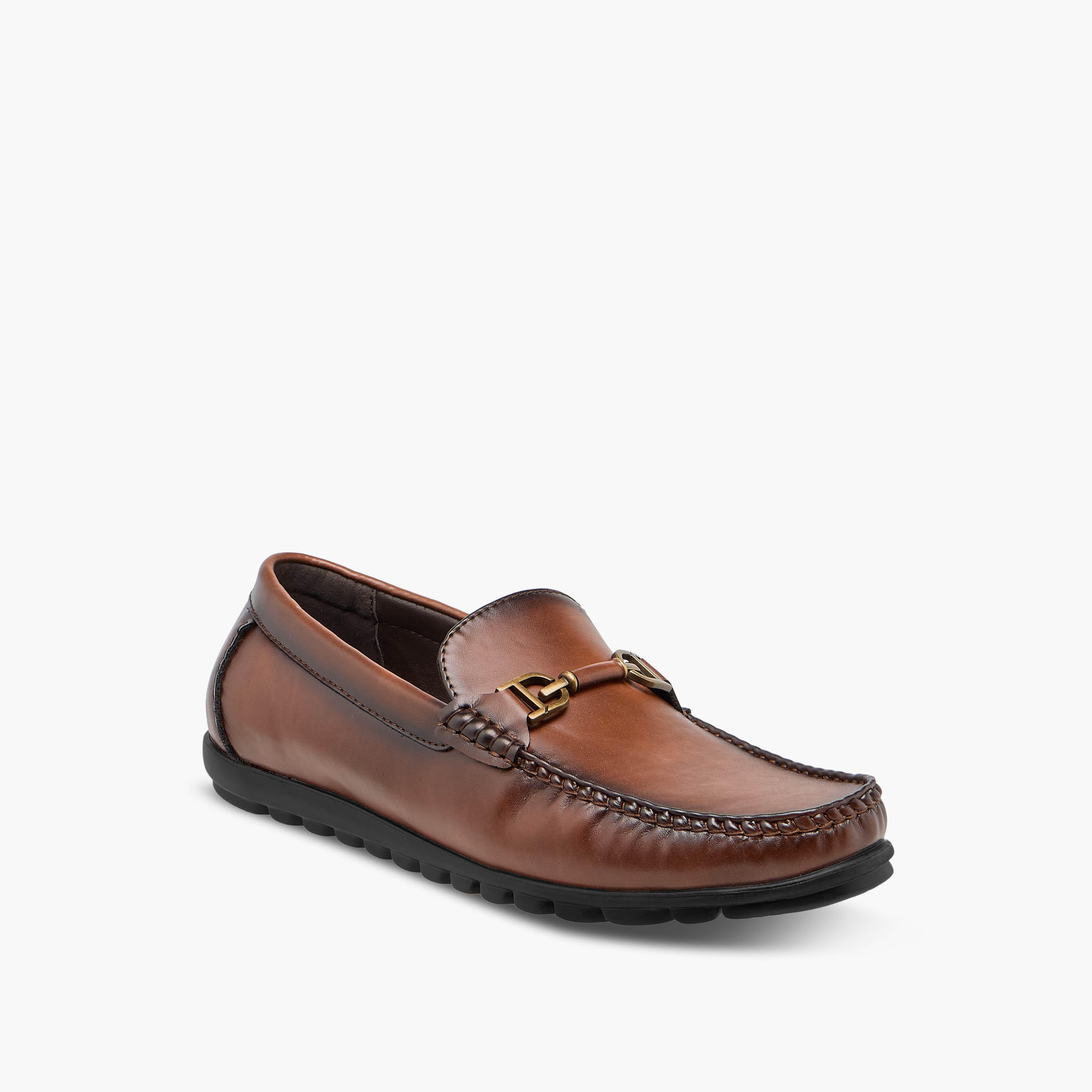 Duchini Men Metal Accent Slip-On Moccasins-men-shoes-loafersandmoccasins-image-2