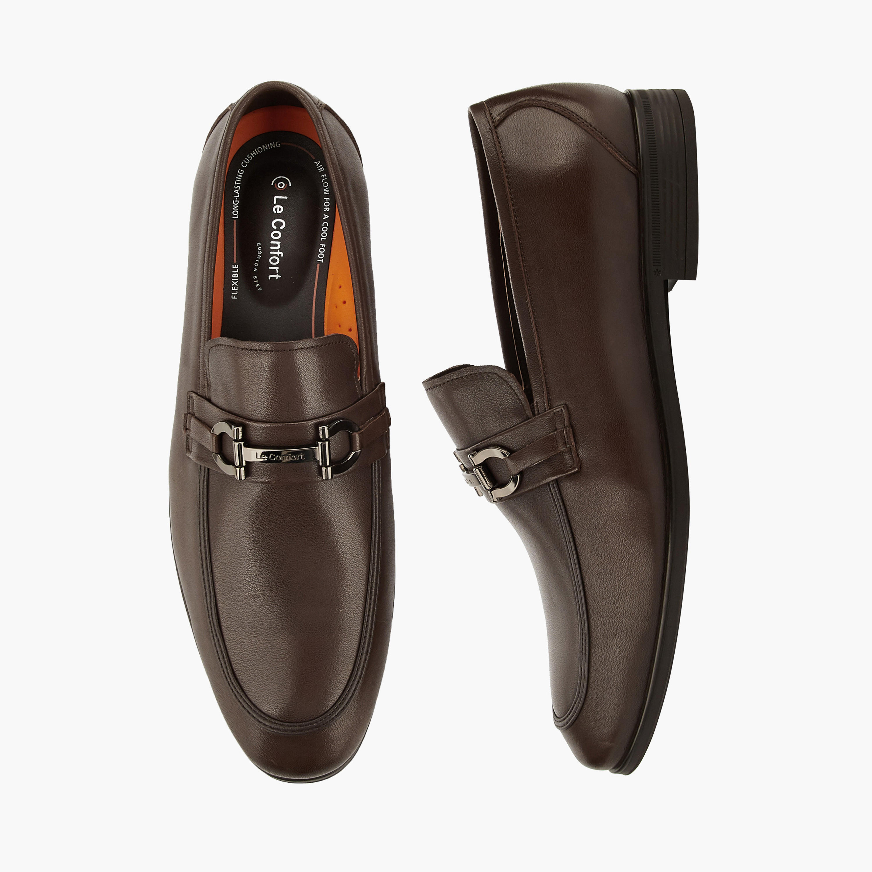 Le Confort Men Genuine Leather Slip-On Loafers-men-shoes-loafersandmoccasins-image-1