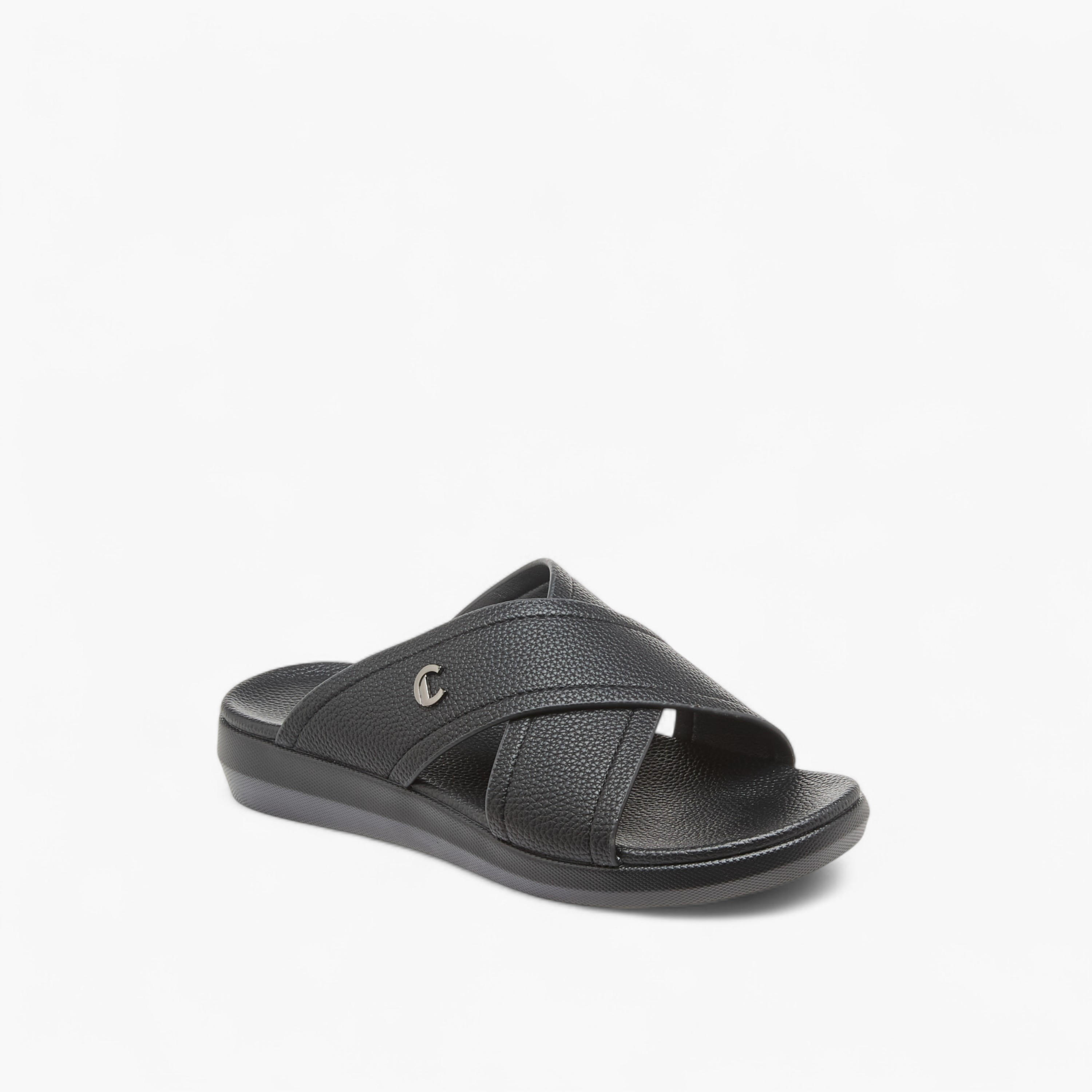 Le Confort Cross Strap Slip-On Sandals-men-shoes-sandals-image-2