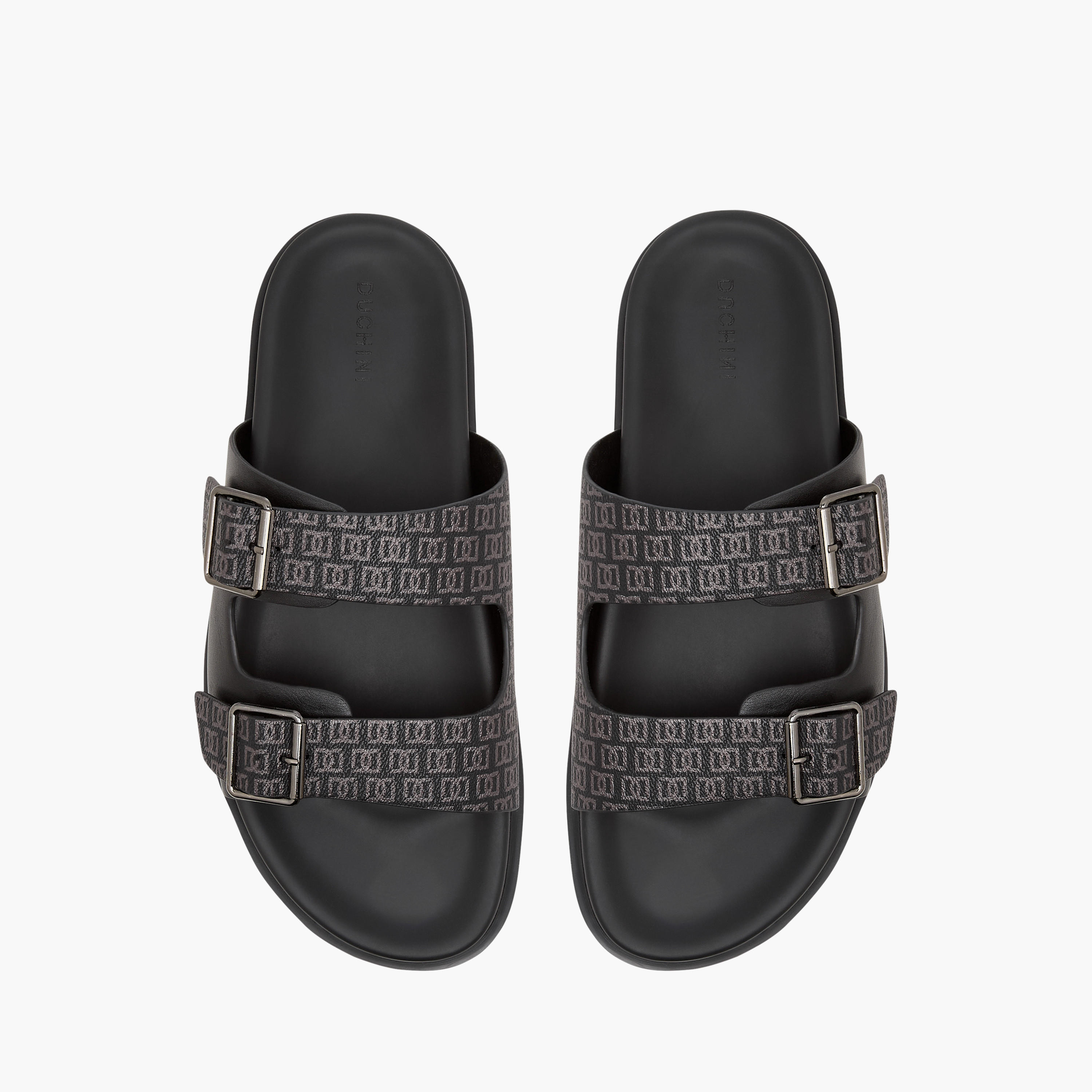 صندل مريح سهل الارتداء بطبعات مونوجرام للرجال من دوتشيني-men-shoes-sandals-image-1