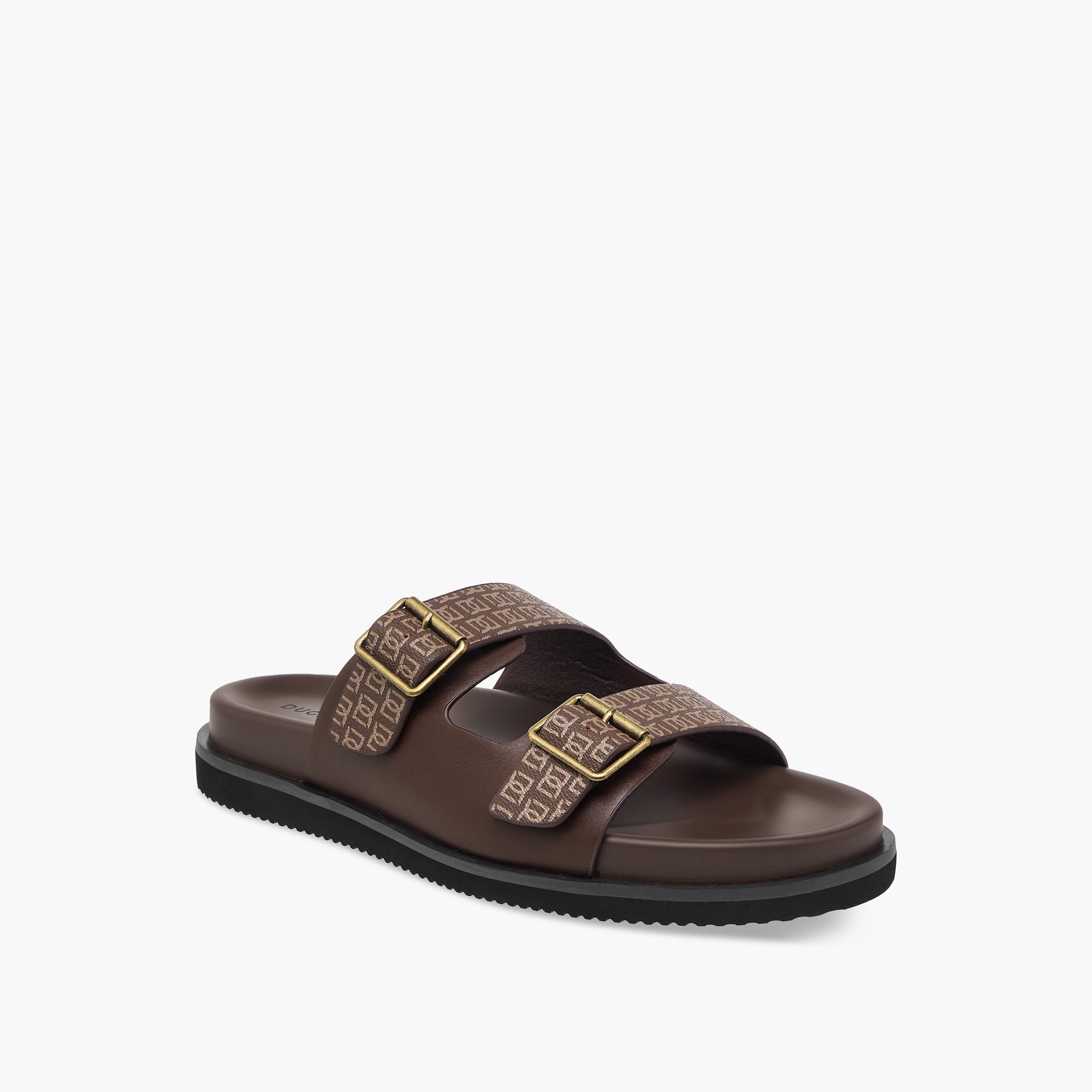 صندل مريح سهل الارتداء بطبعات مونوجرام للرجال من دوتشيني-men-shoes-sandals-image-2