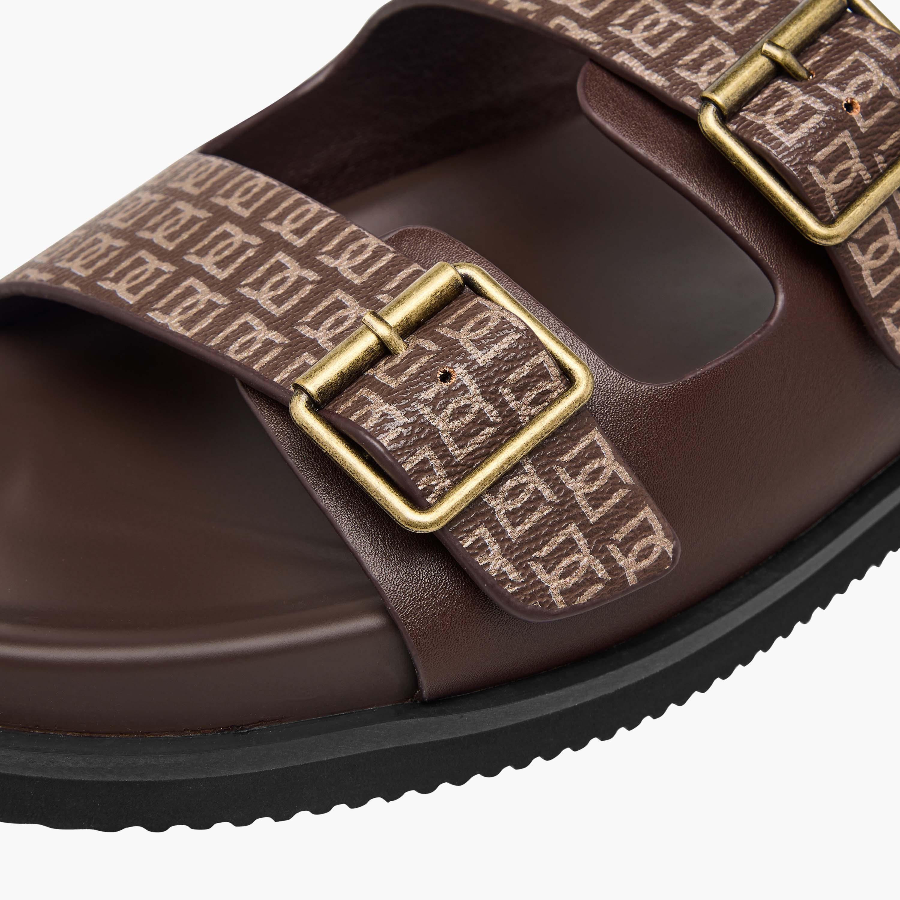 صندل مريح سهل الارتداء بطبعات مونوجرام للرجال من دوتشيني-men-shoes-sandals-image-4