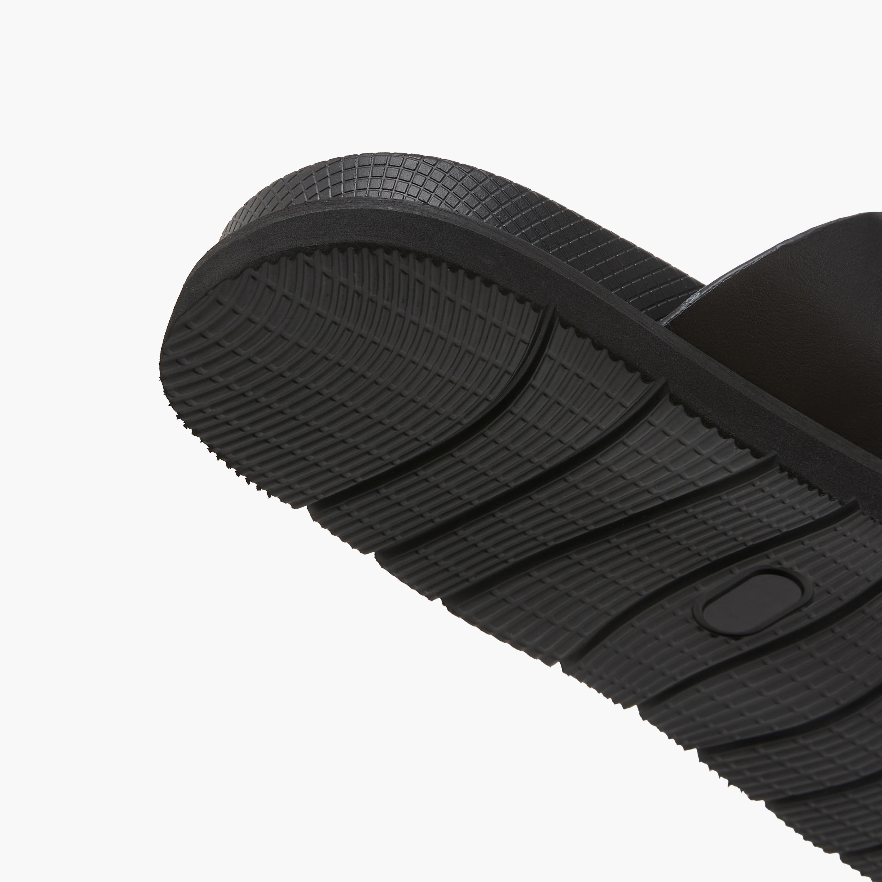 Duchini Men Monogram Textured Cross Strap Comfort Sandals-men-shoes-sandals-image-6