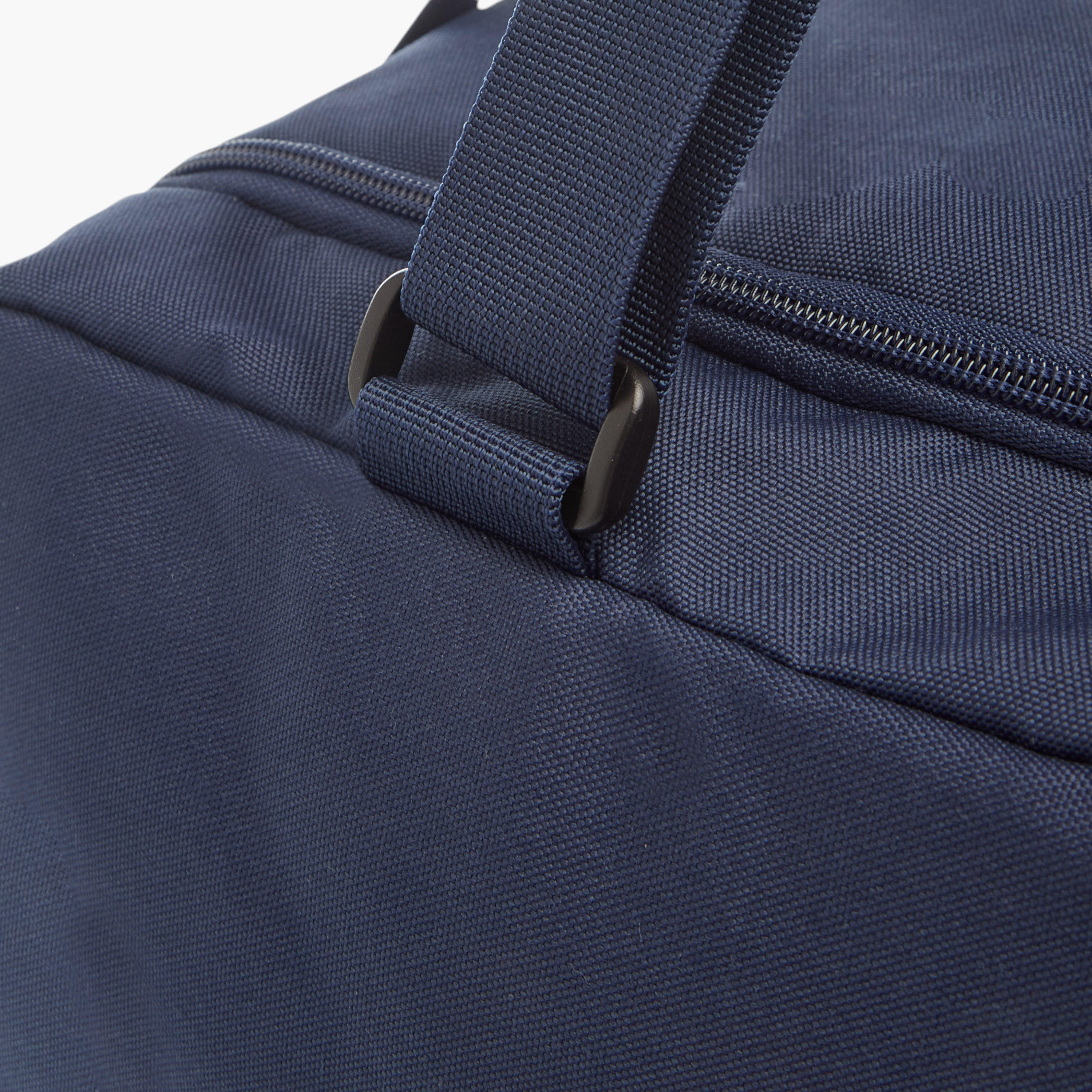Kappa Logo Print Duffel Bag with Handles and Zip Closure-travel-luggagesandbags-dufflebags-image-6