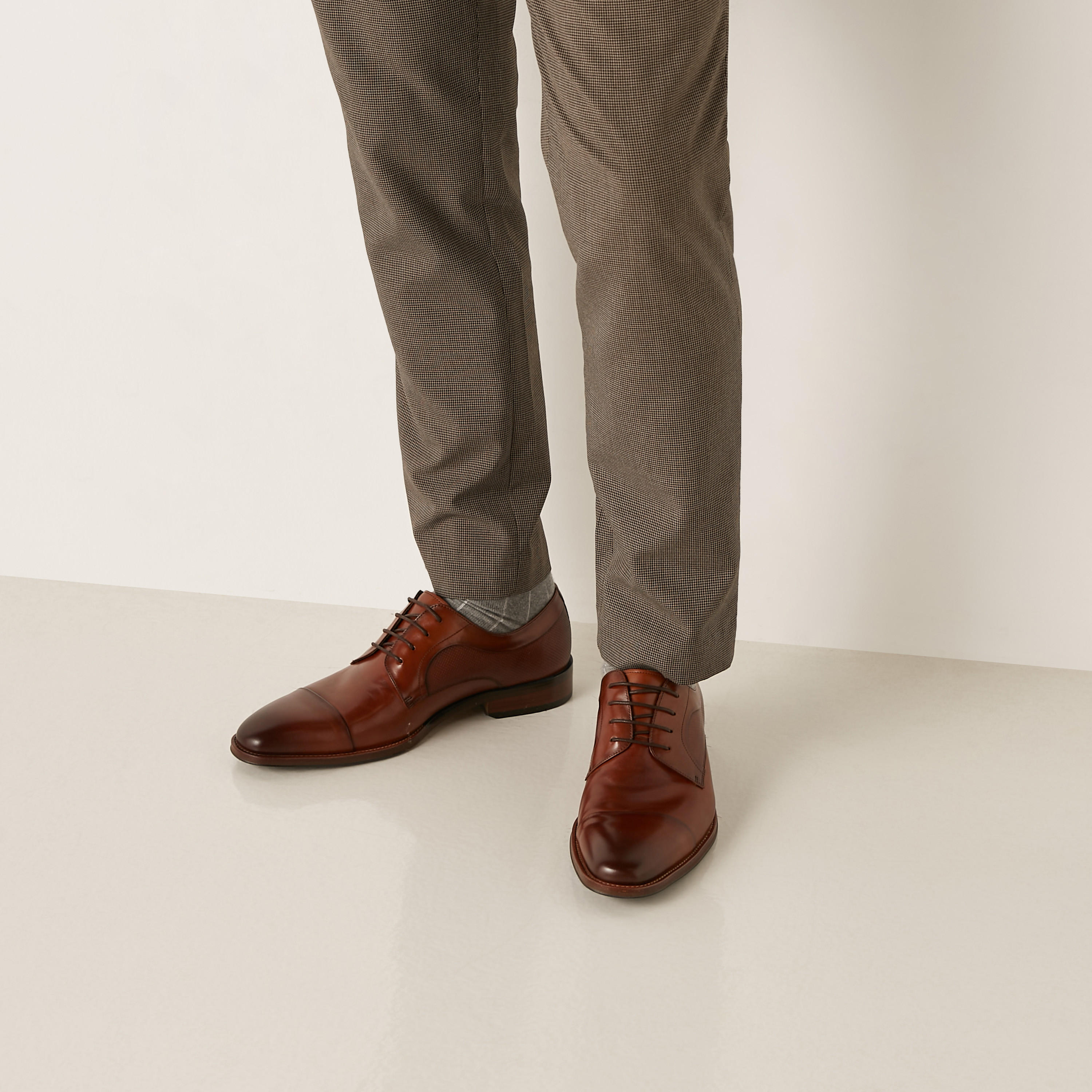 Duchini Men's Leather Lace-Up Derby Shoes-men-shoes-formalshoes-image-2