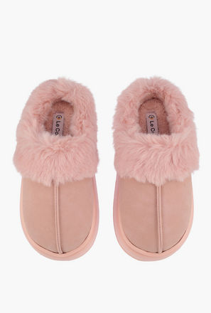 شبشب غرفة نوم فرو صناعي من لو كونفورت-women-shoes-bedroomslippers-image-1