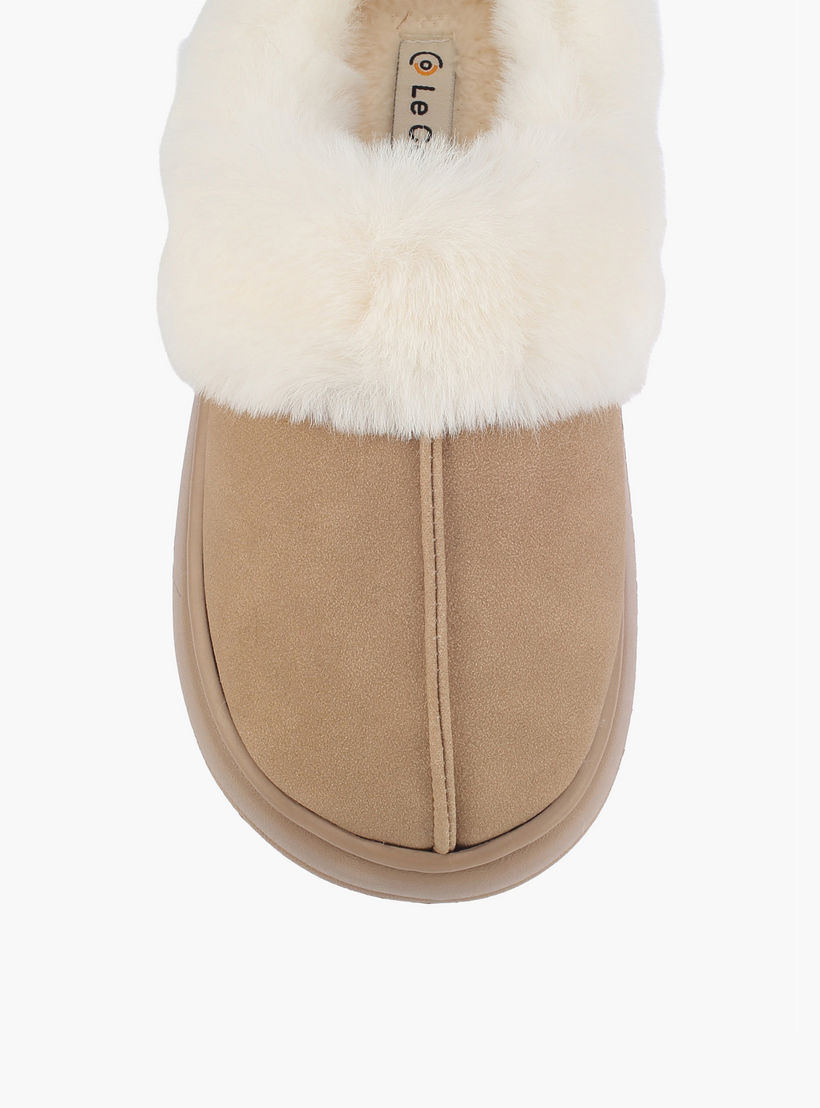 شبشب غرفة نوم فرو صناعي من لو كونفورت-women-shoes-bedroomslippers-image-3